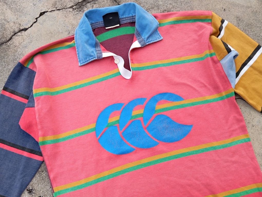 Canterbury of New Zealand Vtg 90s 2000s Canterbury Uglies Polo Jersey🏈 Size US M / EU 48-50 / 2 - 1 Thumbnail