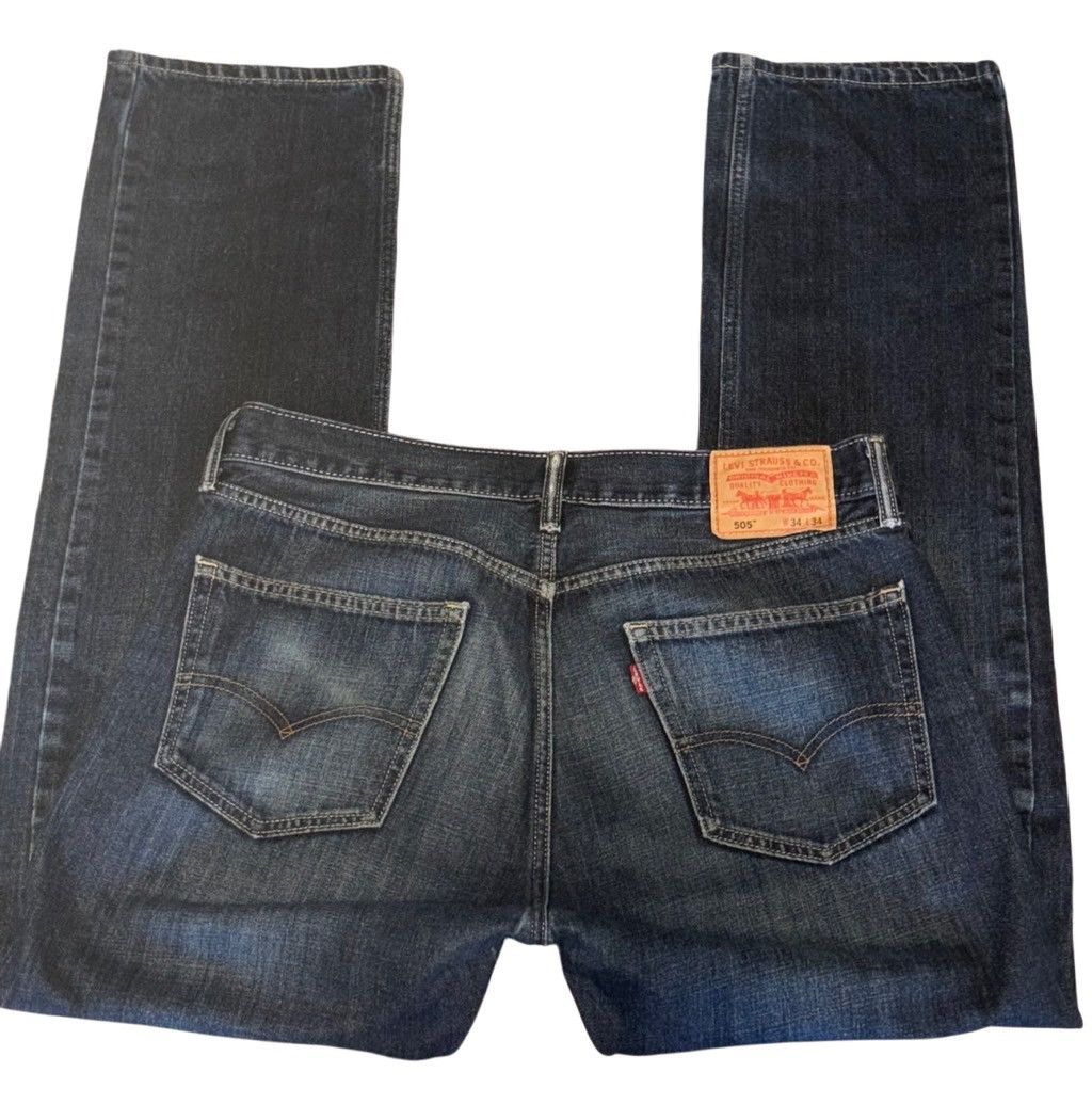 Levi's Vintage Clothing Vintage 90’s Levi’s 505 Straight Leg Jean! Size US 34 / EU 50 - 4 Thumbnail