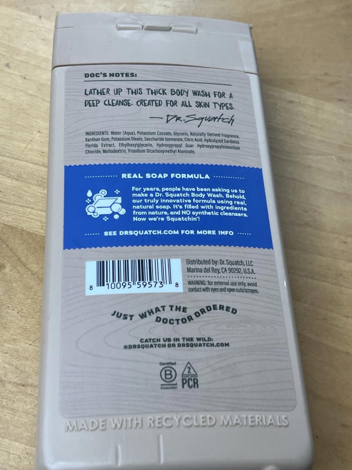 Other DR. SQUATCH Men Natural Non Exfoliating Body Wash 14 fl oz Size ONE SIZE - 10 Thumbnail