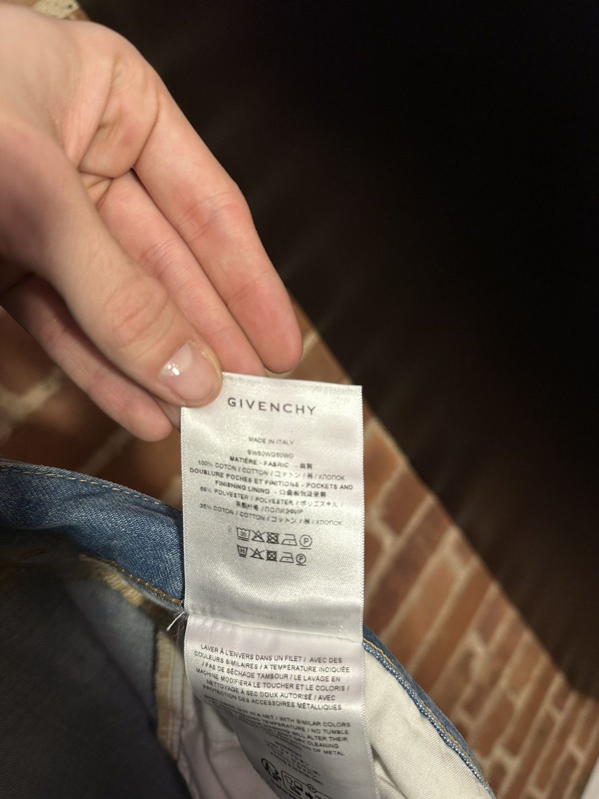 Givenchy MMW Distressed Two-Tone Jeans Size US 29 - 7 Thumbnail