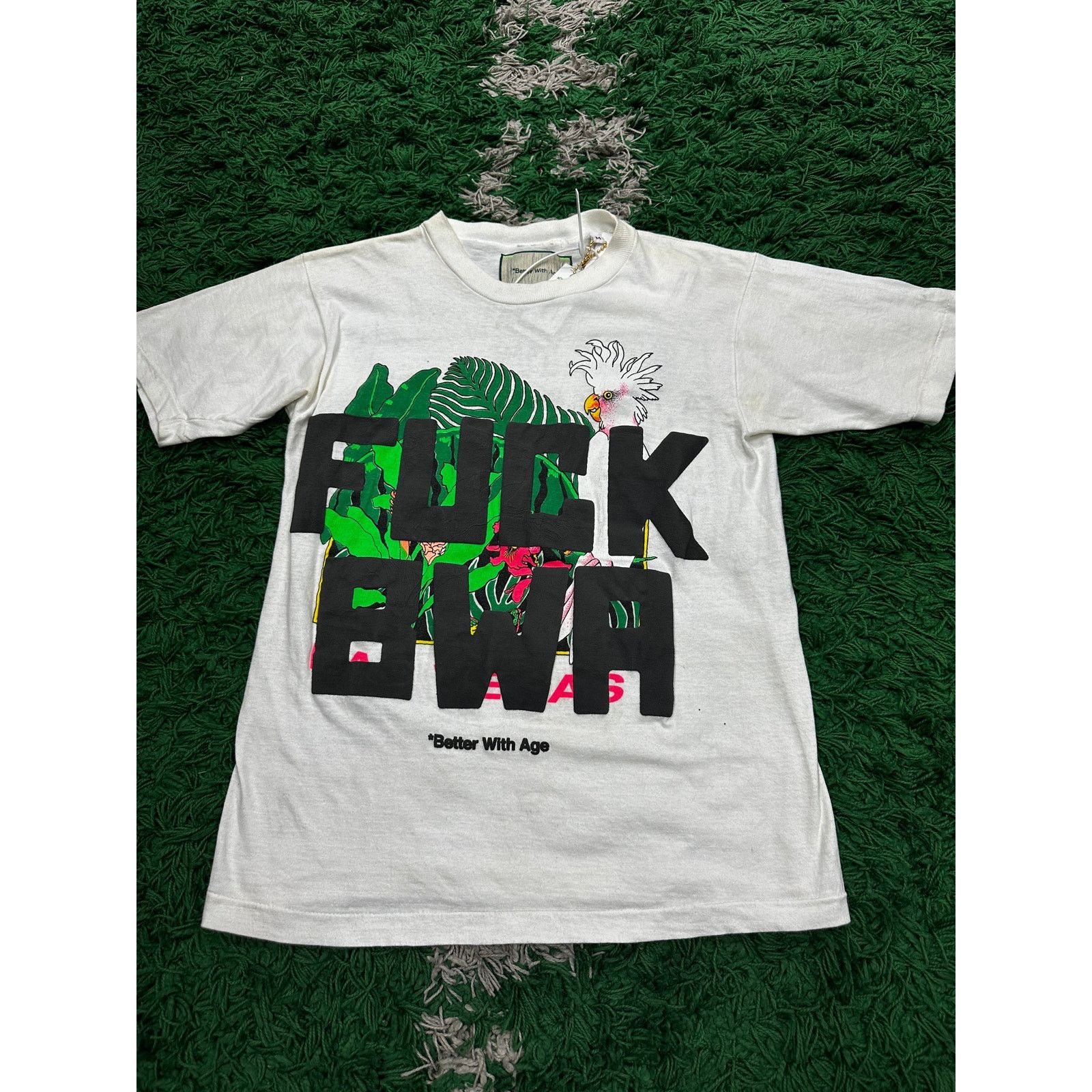 Pre-owned Better With Age Tee White Green New Medium With Tags