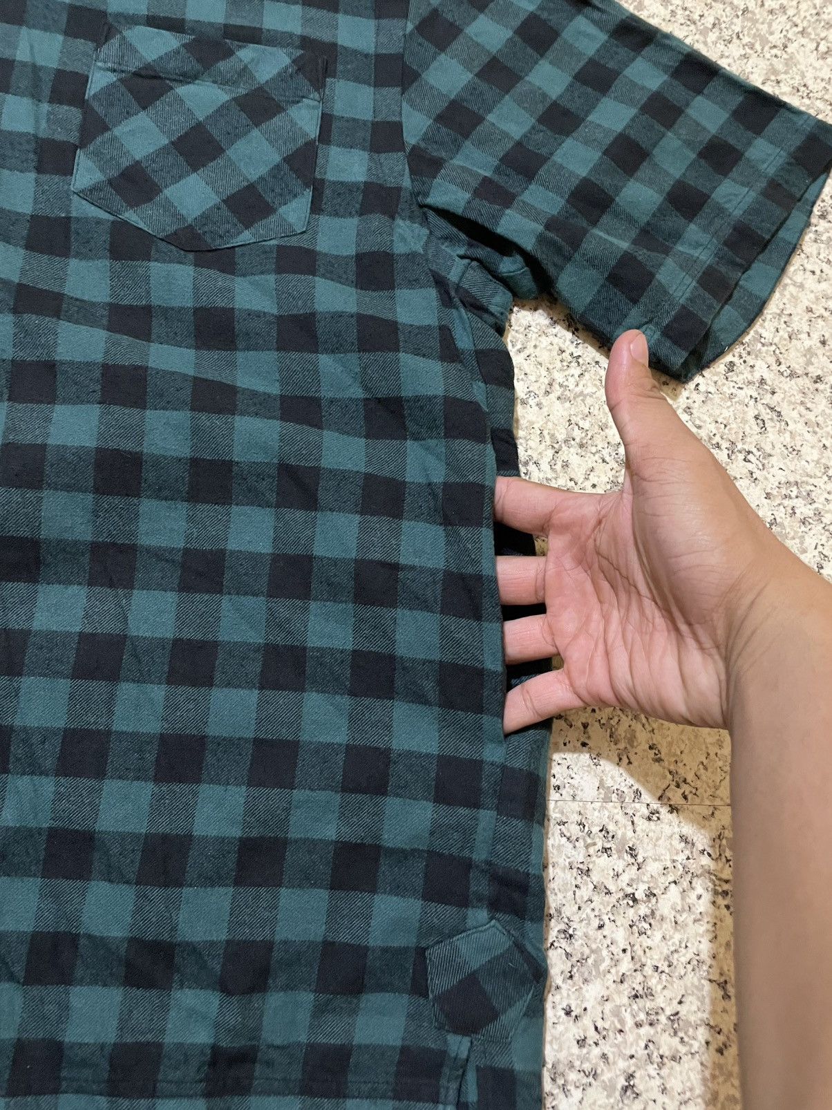 Sacai Sacai SS17 Buffalo Check Plaid Shirt w/ Shoulder Zipper RARE Size US L / EU 52-54 / 3 - 8 Thumbnail
