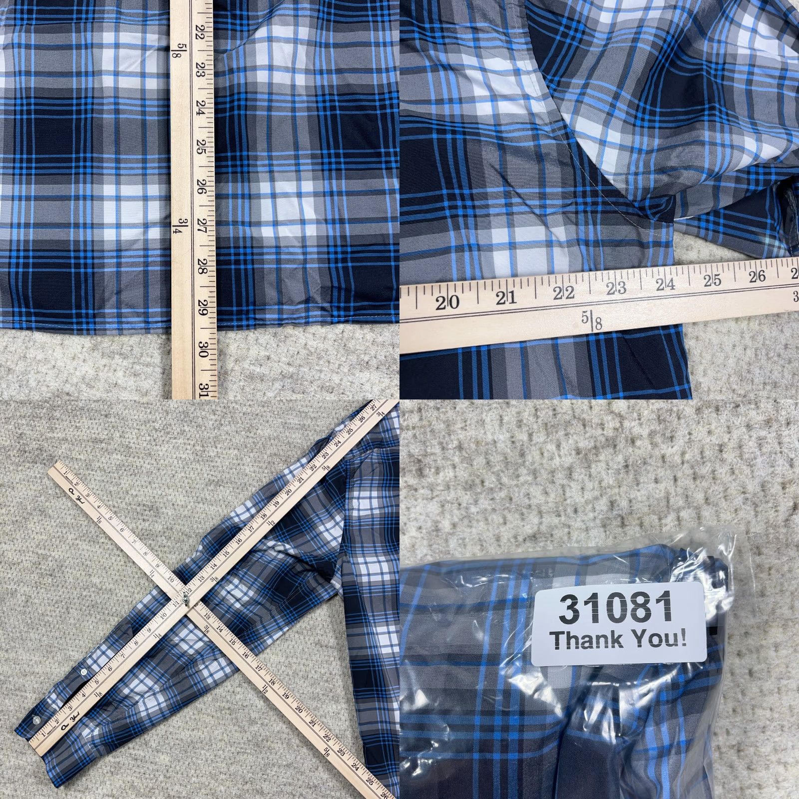 Vineyard Vines Vineyard Vines Shirt Men XL Black Plaid Button-Up Nylon Classic Size US XL / EU 56 / 4 - 8 Thumbnail