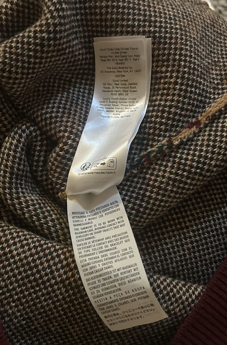 Gucci Gucci Monogram Checked Wool Intarsia Dress size XXL Size XXL / US 16-18 / IT 52-54 - 14 Thumbnail