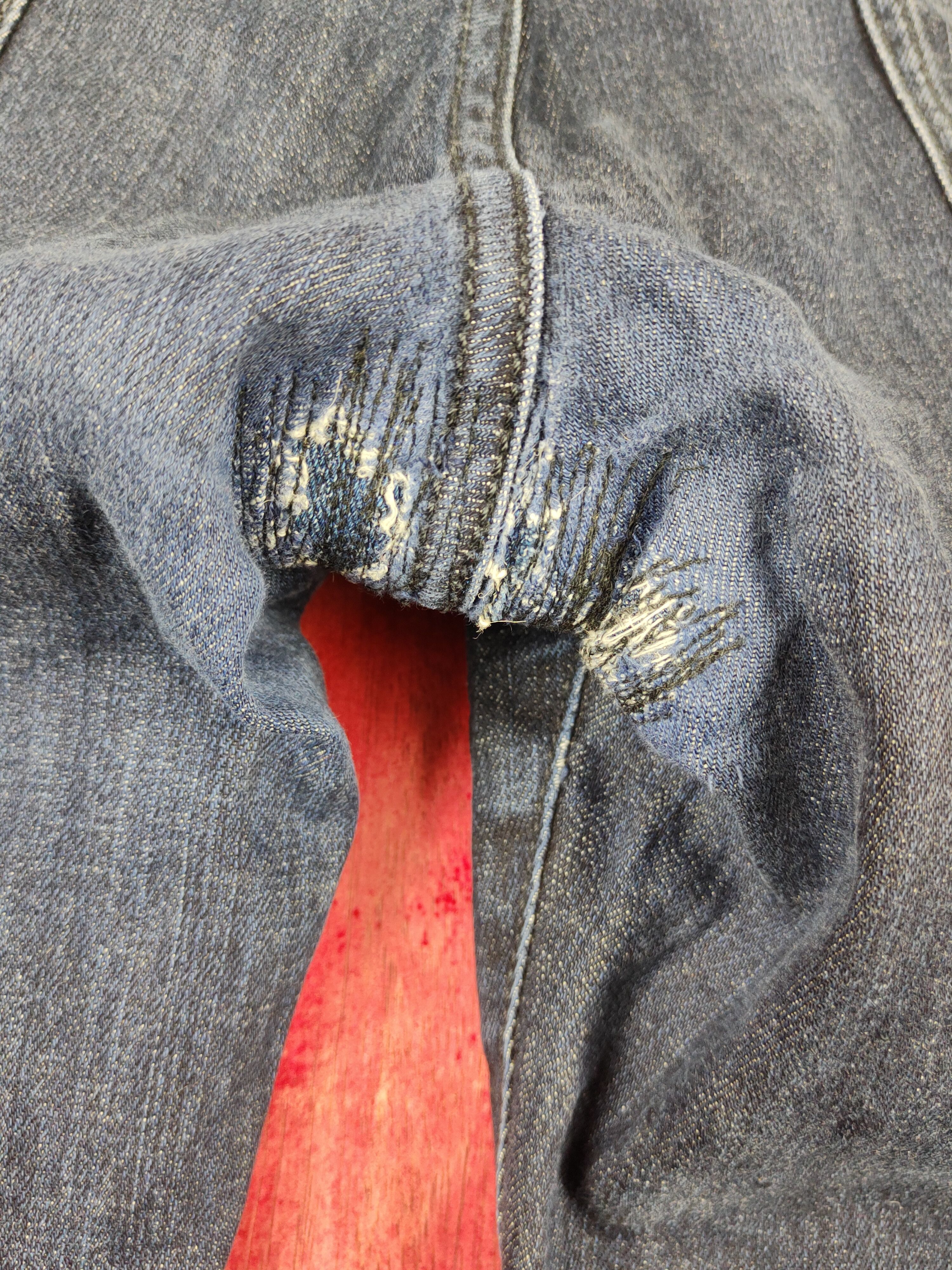 Japanese Brand Uniqlo Dark Blue Multipocket Denim#S1622 Size US 35 - 8 Thumbnail