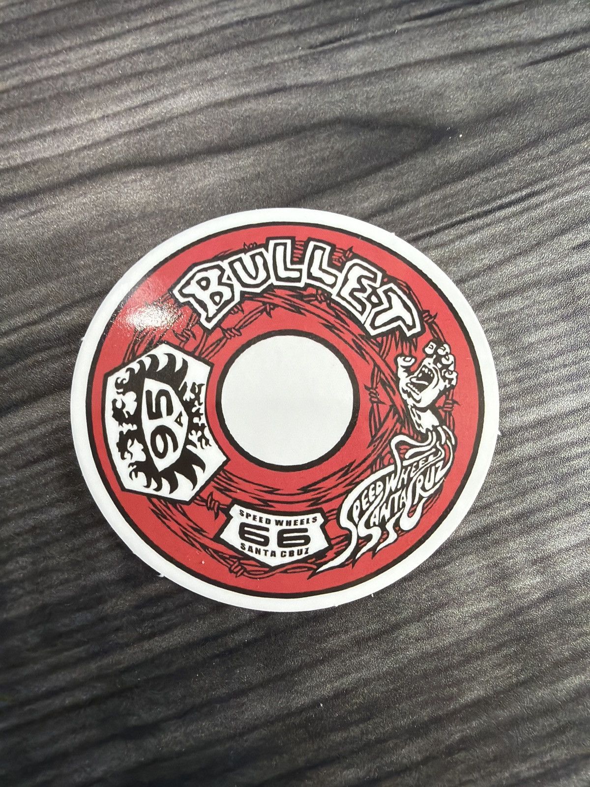 Santa Cruz Skateboards Santa Cruz Bullet 66 Reissue Speed Wheels Sticker Size ONE SIZE - 1 Thumbnail