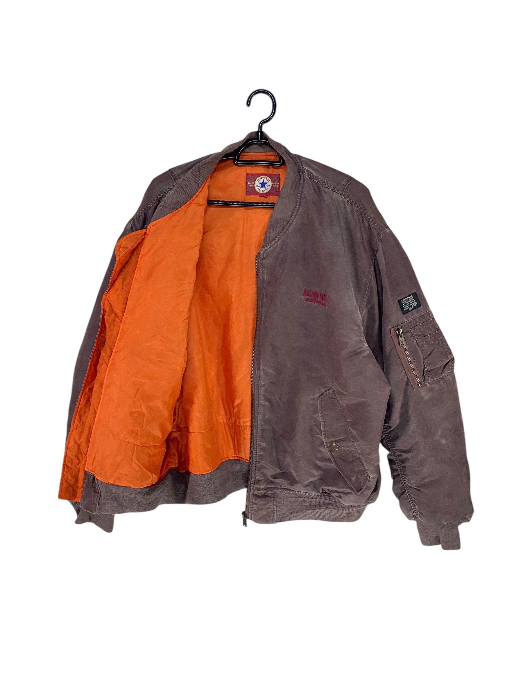 Vintage Vintage Converse sunfaded bomber jacket Size US L / EU 52-54 / 3 - 3 Thumbnail