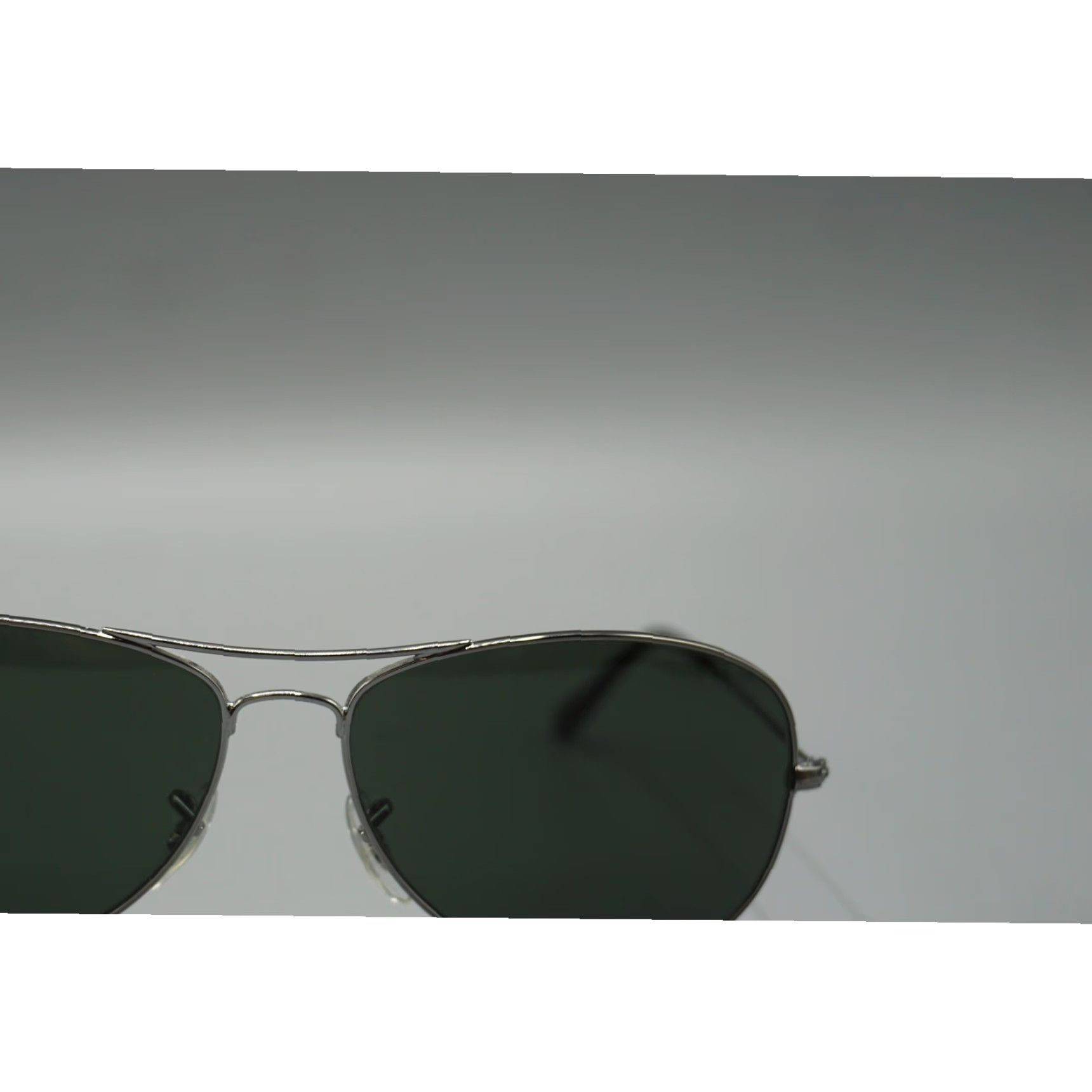 Vintage Ray-Ban Cockpit RB3362 Sunglasses Men Aviator Gunmetal Silver G-15 Green Lens 59 Size ONE SIZE - 2 Thumbnail