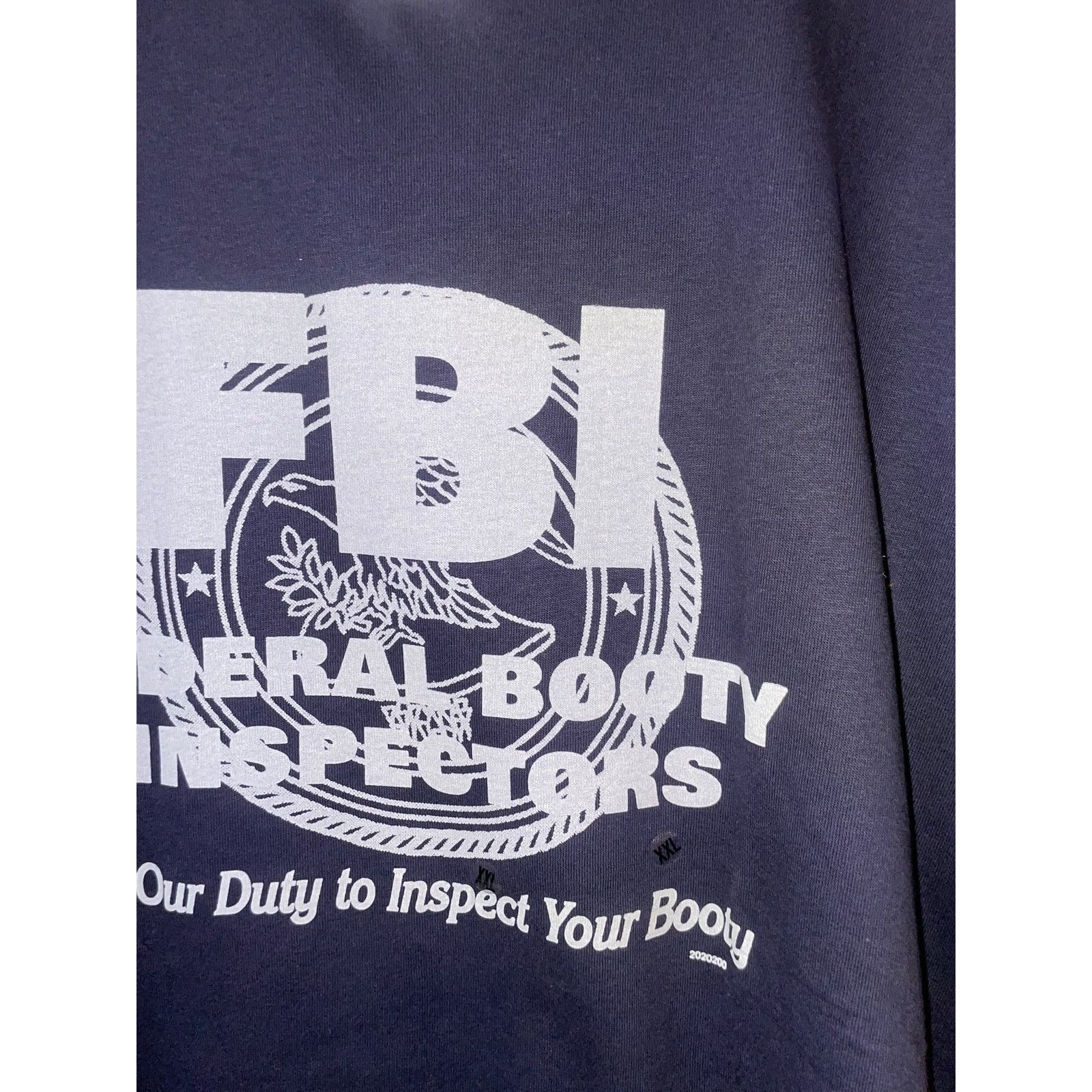 Gildan Y2K FBI Federal Booty It's Our Duty Dark Blue Joke Shirt 2XL Size US XXL / EU 58 / 5 - 3 Thumbnail