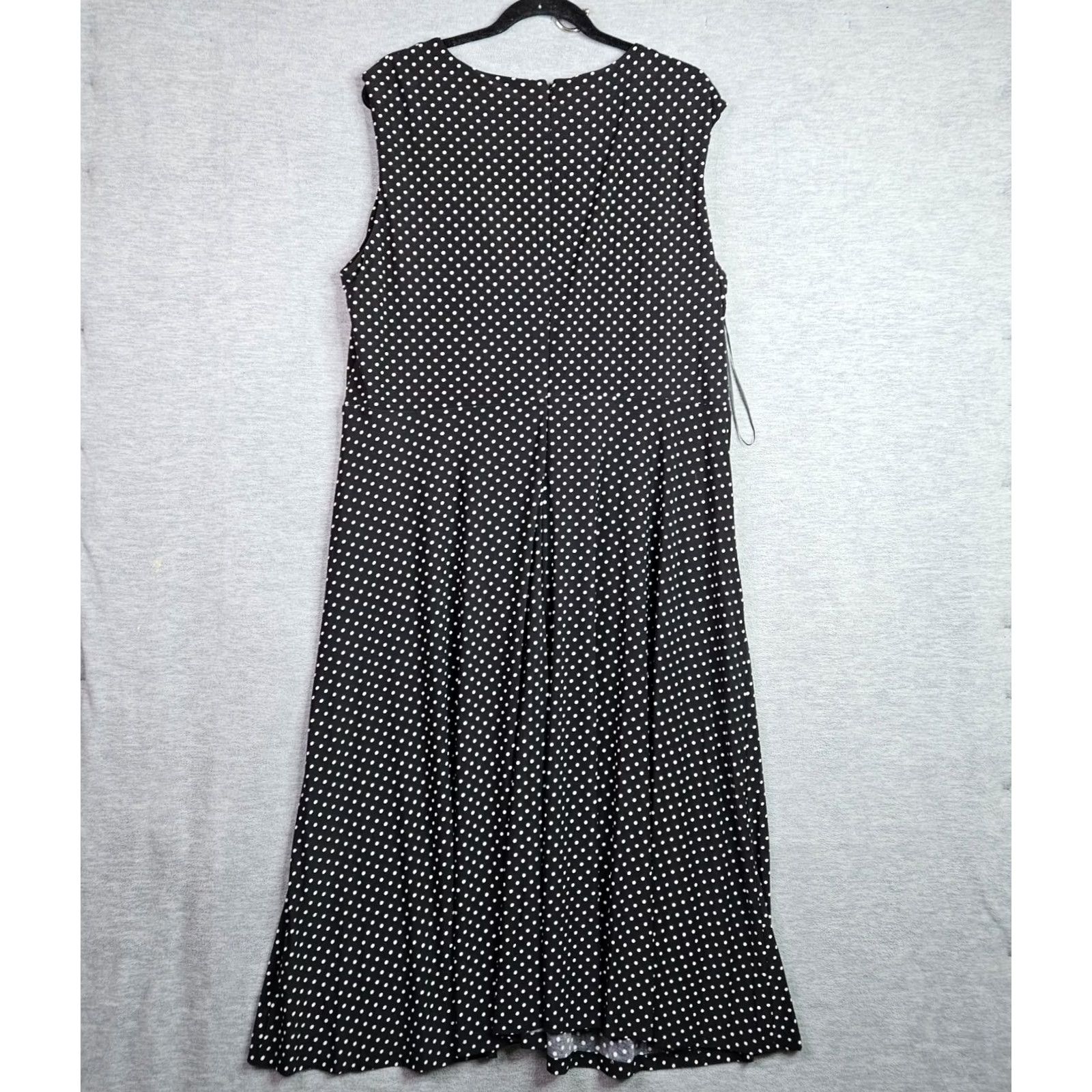 Ralph Lauren Lauren Ralph Lauren Dress Women’s 18W Black White Polka Dot Midi Twist Front Size XXL / US 16-18 / IT 52-54 - 2 Thumbnail