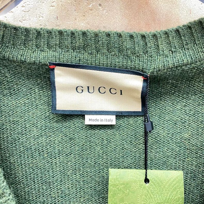 Gucci Gucci 23ss horse button cashmere cardigan jacket 2505-Nexta Size XS / US 0-2 / IT 36-38 - 3 Thumbnail
