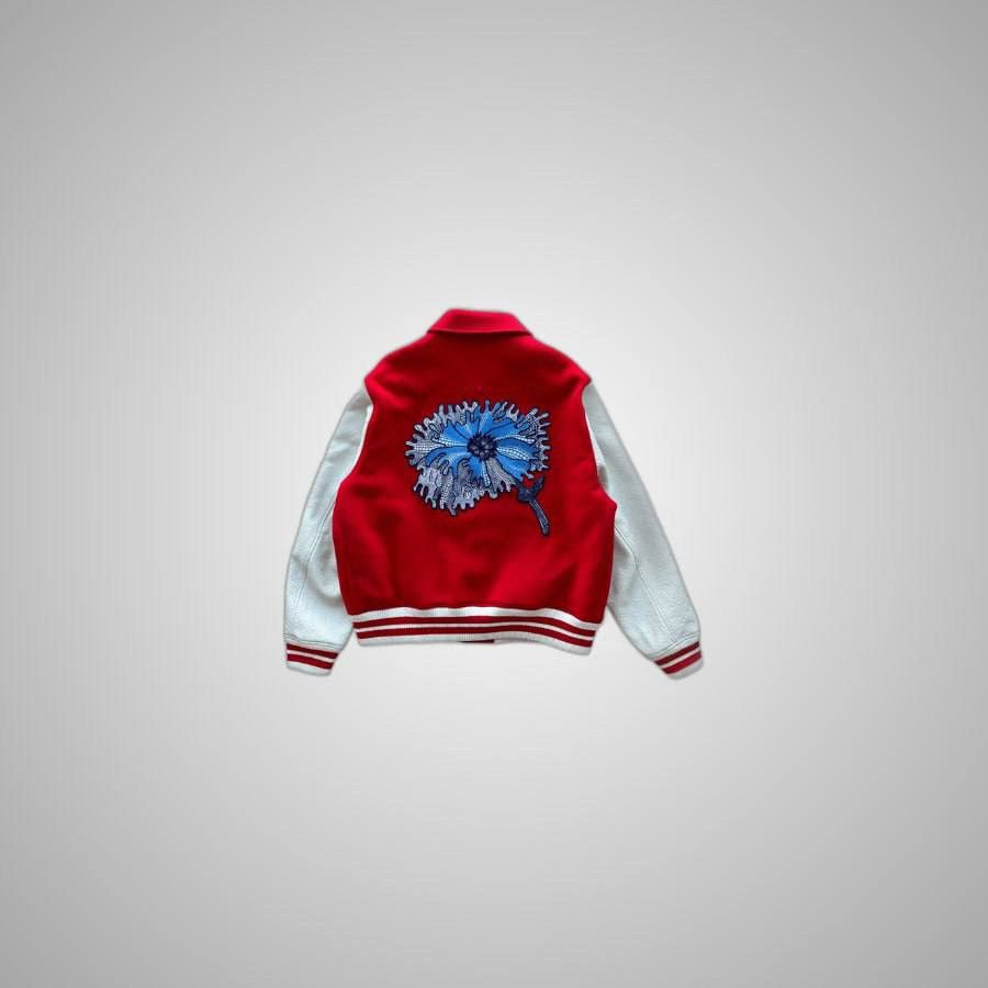 Louis Vuitton LOUIS VUITTON YAYOI KUSAMA RED & WHITE VARSITY JACKET Size US XXL / EU 58 / 5 - 2 Thumbnail