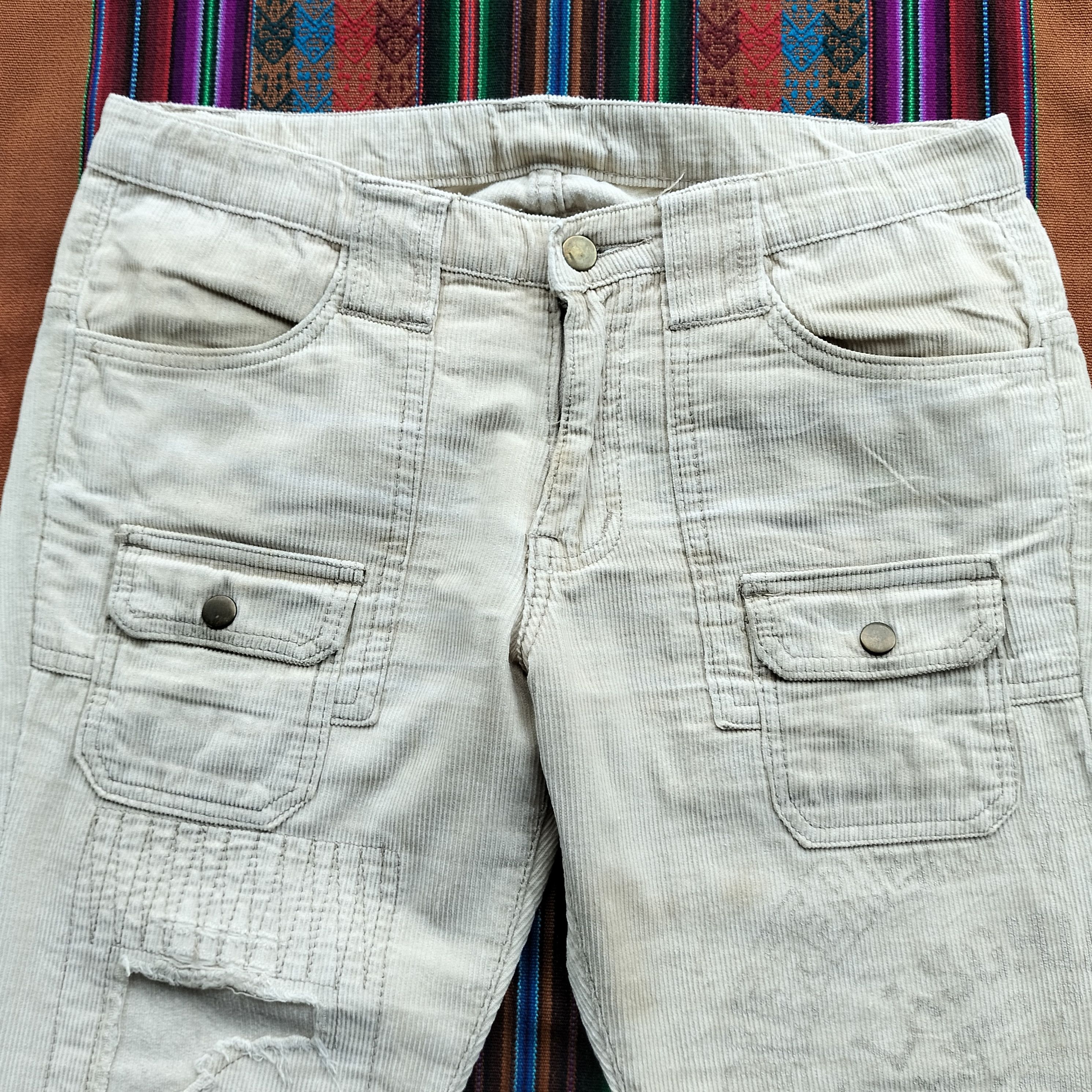 Hysteric Glamour Vintage Made in Heaven patchwork flare corduroy pants Size US 33 - 3 Thumbnail
