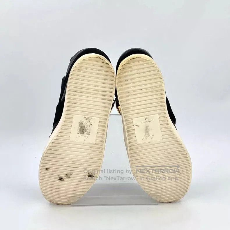 Giuseppe Zanotti Giuseppe Zanotti Black Leather Sneakers with Buckles. Size US 5.5 / EU 38 - 5 Thumbnail