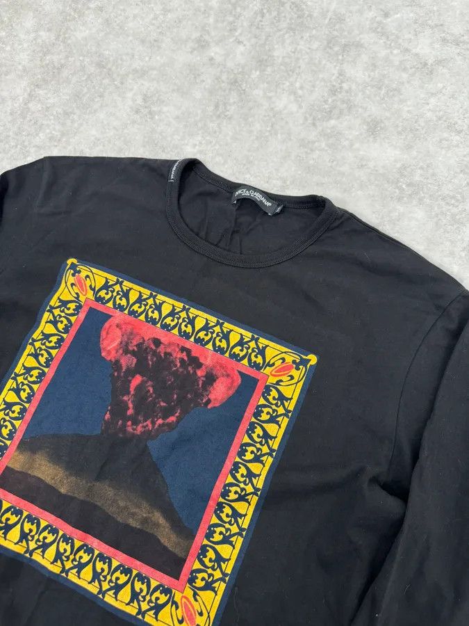 Dolce & Gabbana 2000s Dolce & Gabbana Volcano Black Longsleeves Size US M / EU 48-50 / 2 - 4 Thumbnail