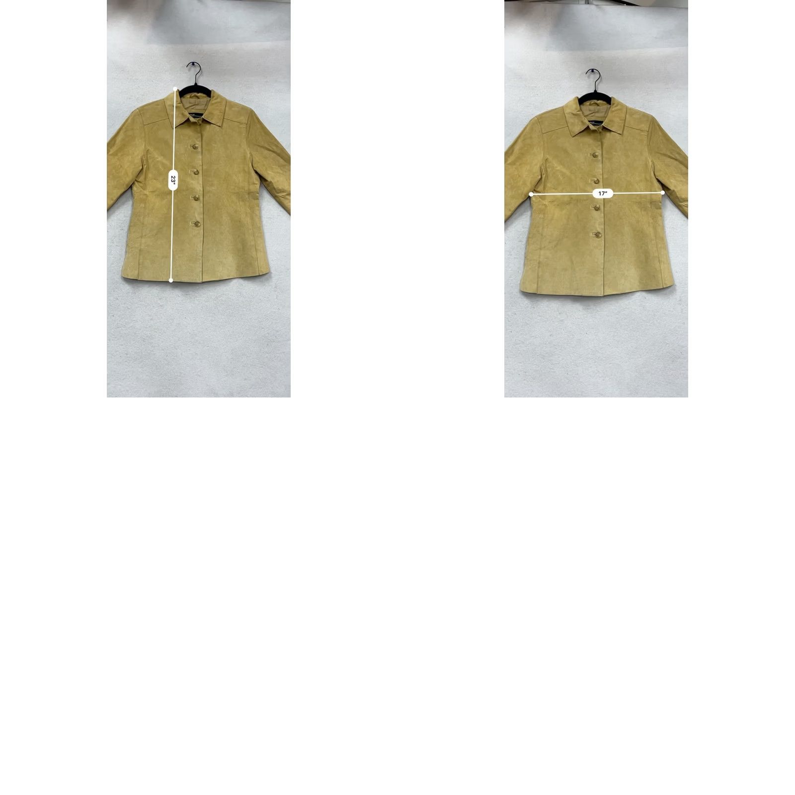 Vintage Valerie Stevens Womens Jacket S Tan Suede Button-Front Vintage? No Size S / US 4 / IT 40 - 8 Thumbnail