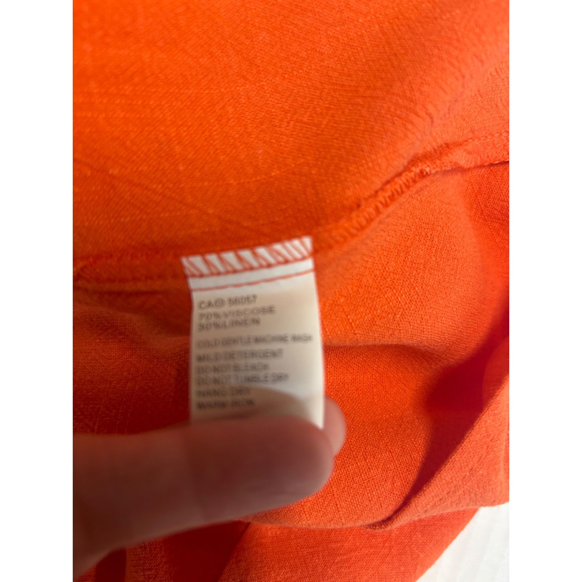 Other Petal & Pup Emerson Tie Strap Linen Blend Minidress, Orange, Size XS / US 0-2 / IT 36-38 - 8 Thumbnail