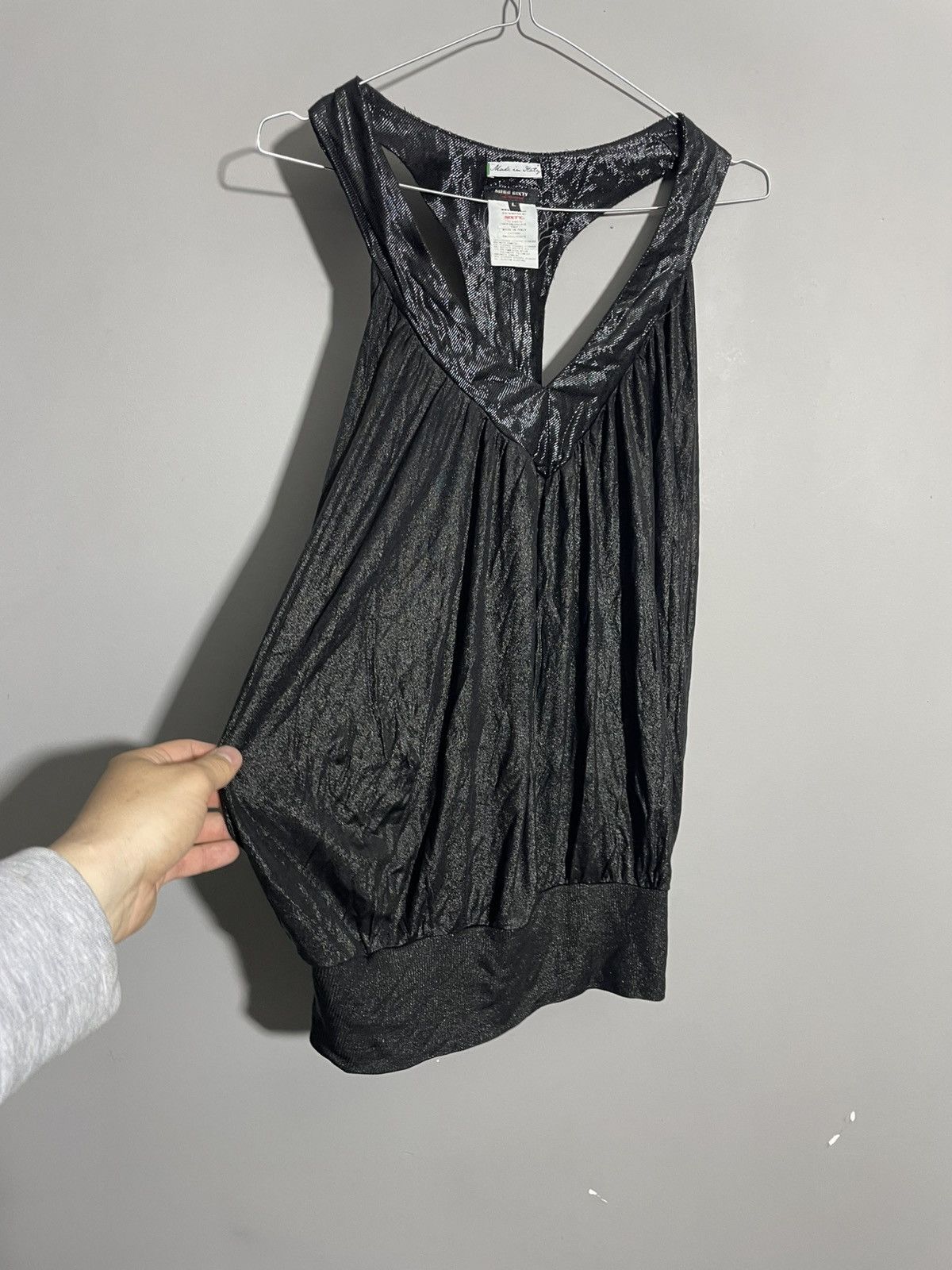 Miss Sixty Rare Miss Sixty Avant Garde Blouse Top size L Size L / US 10 / IT 46 - 2 Thumbnail