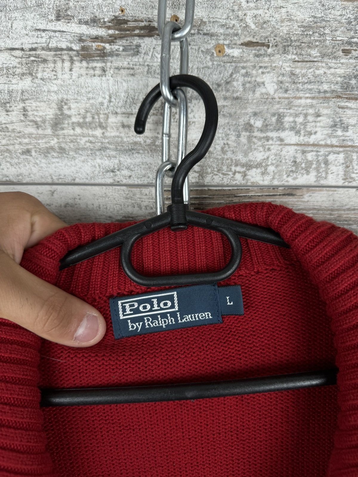 Polo Ralph Lauren × Vintage Mens Vintage Polo Ralph Lauren 1/3 zip sweater knitwear y2k Size US L / EU 52-54 / 3 - 5 Thumbnail