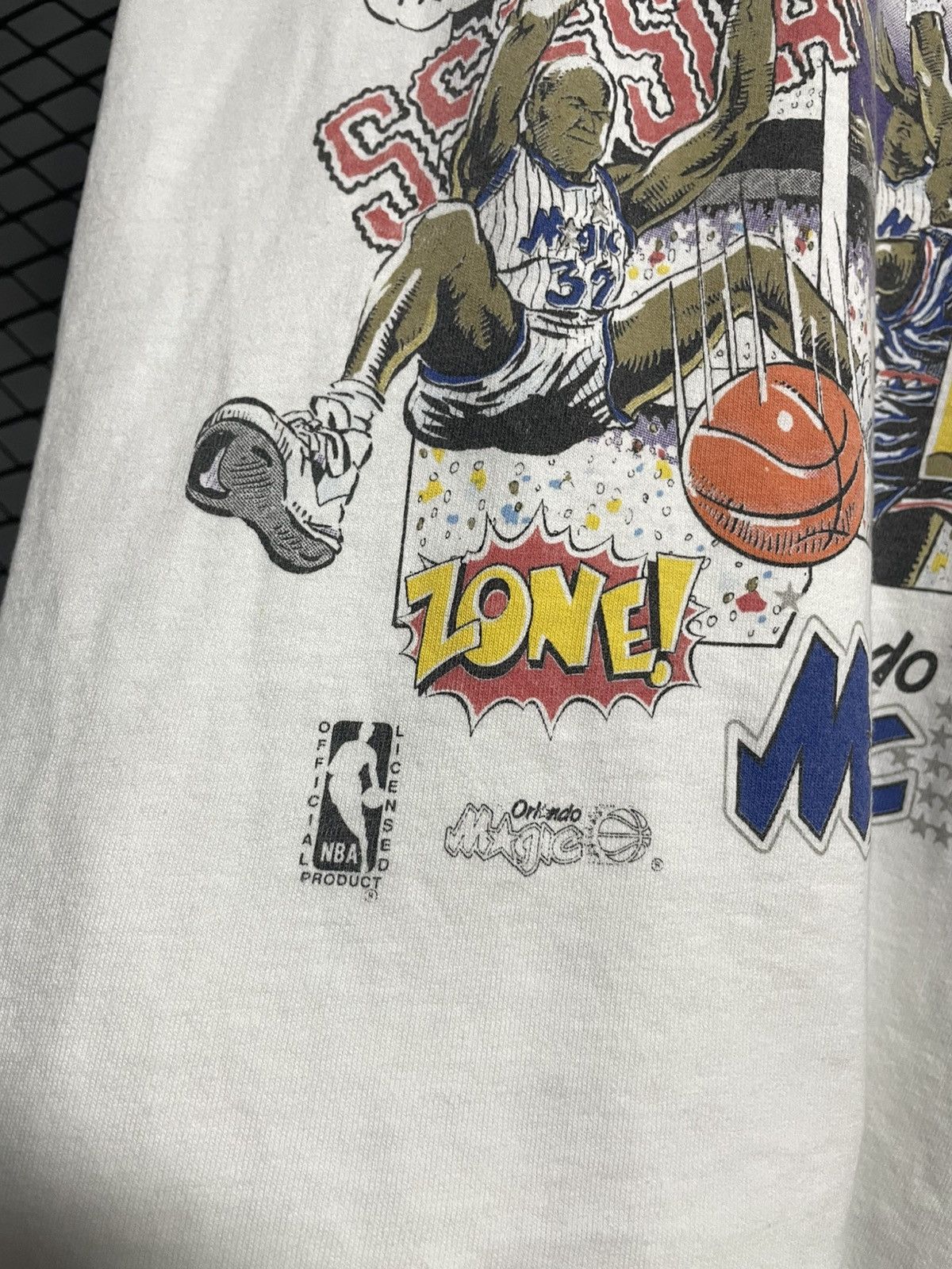 NBA Vintage 90s Shaquille O’neal Orlando Magic Comic T-Shirt. Size US L / EU 52-54 / 3 - 4 Thumbnail