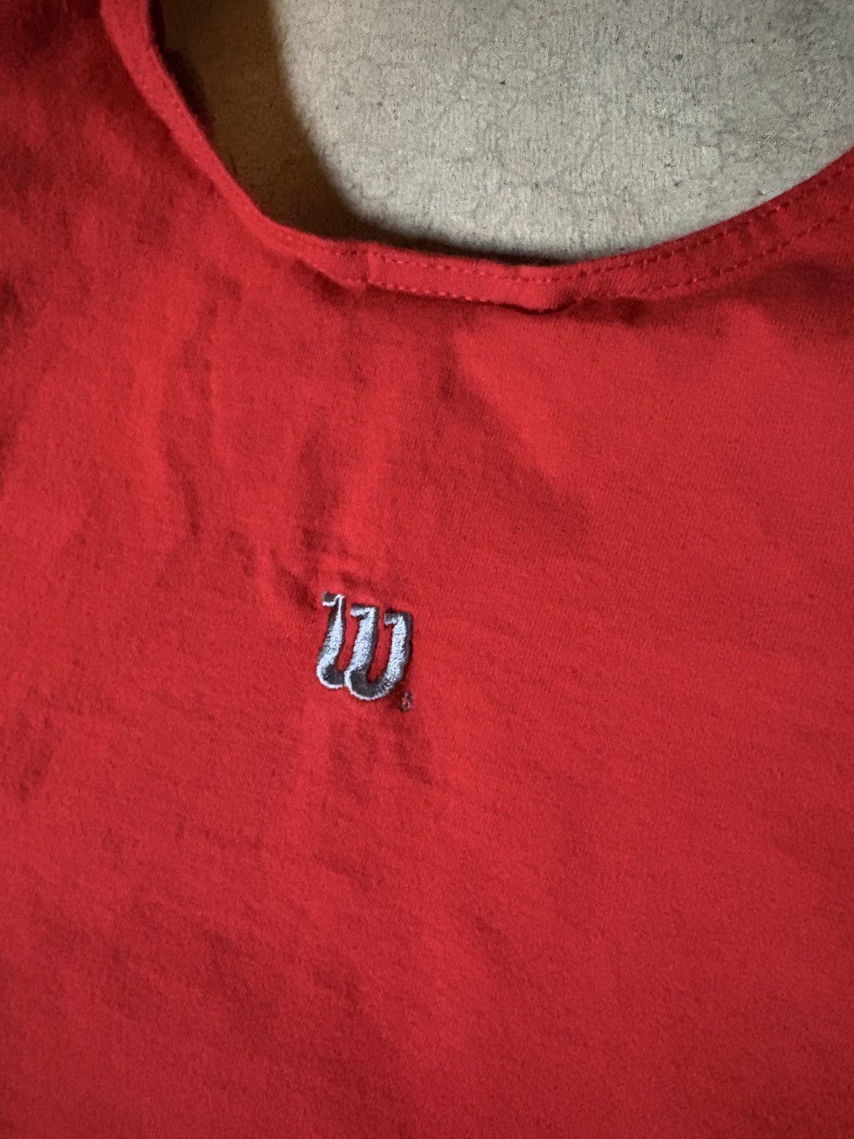 Wilson Vintage 90s Wilson Made In USA Tank Tee Shirt Red Size XL Size US XL / EU 56 / 4 - 4 Thumbnail