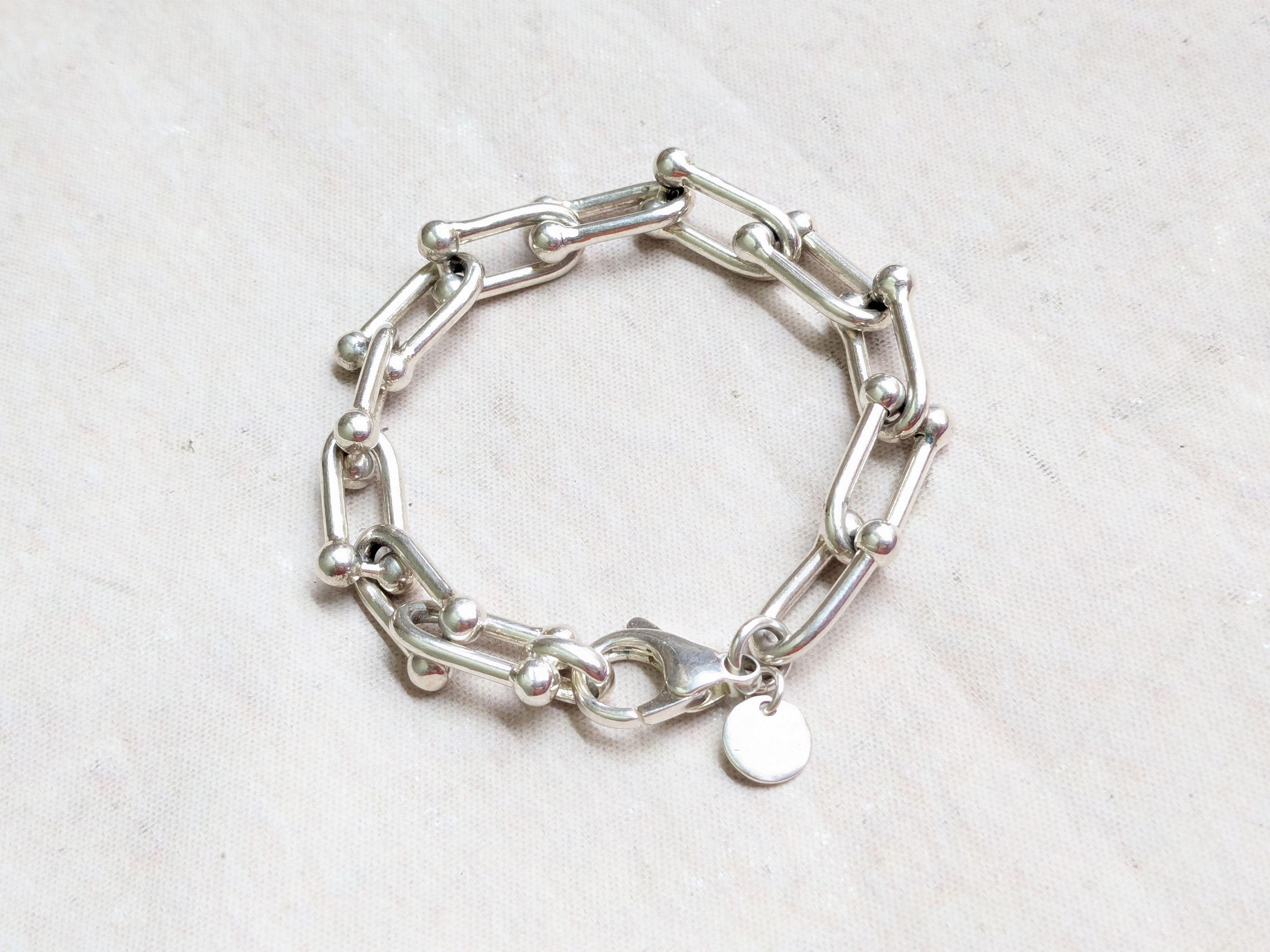 Jewelry × Vintage Horsebit Bracelet Silver Plated Bronze Italy Vintage 7.25" Size ONE SIZE - 5 Thumbnail