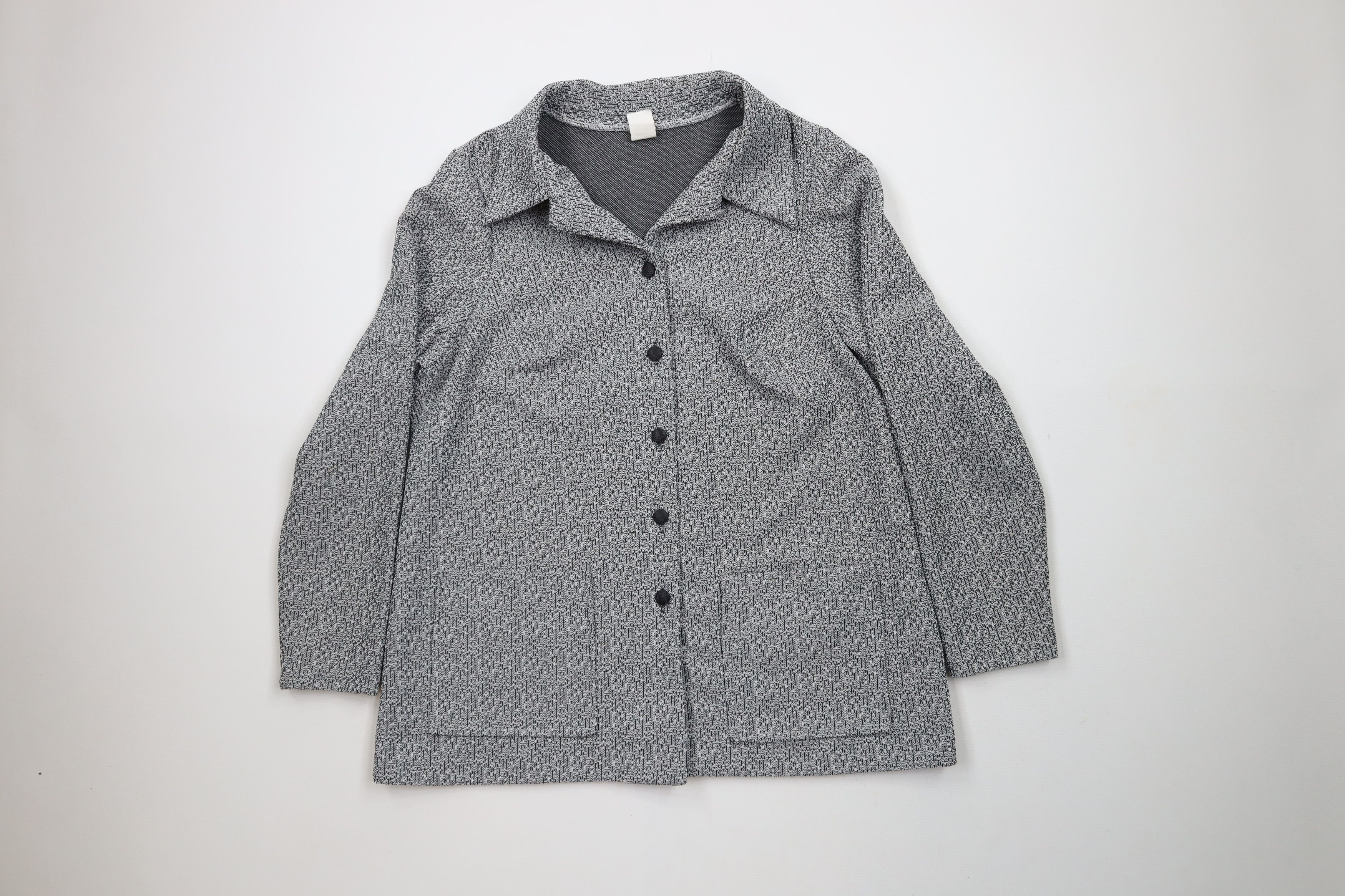 Vintage Vintage 70s Rockabilly Atomic Fleck 2 Piece Knit Suit Size M / US 6-8 / IT 42-44 - 2 Thumbnail