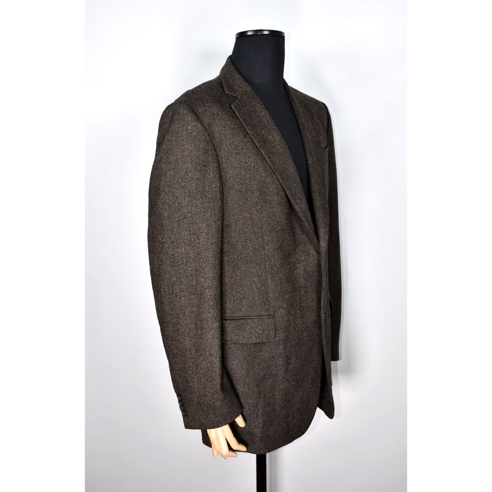 Vintage Cerruti Blazer Shirt Men Brown Wool 95%Wool 5%Cashmere 42L Vintage No/Regular Size 42 L Brown Mens Blazer Size 42R - 6 Thumbnail