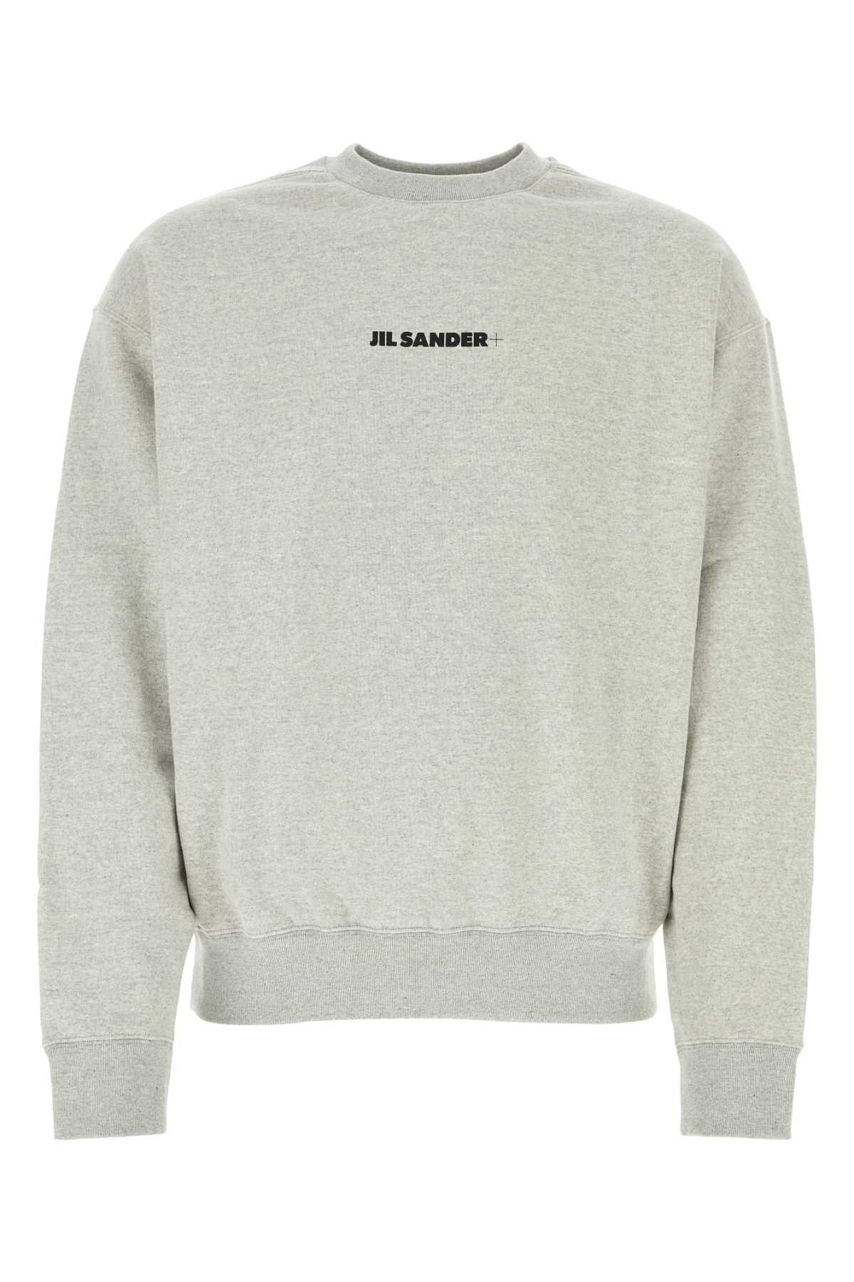 image of Jil Sander Grey Cotton Oversize Sweatshirt, Men's (Size Large)