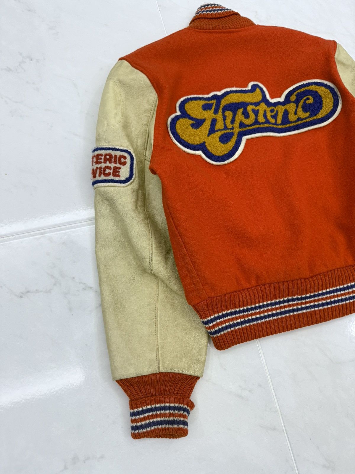 Hysteric Glamour 💥RARE💥90s HYSTERIC GLAMOUR 666 Varsity Letterman USA🇺🇸 Jacket Size US M / EU 48-50 / 2 - 17 Thumbnail