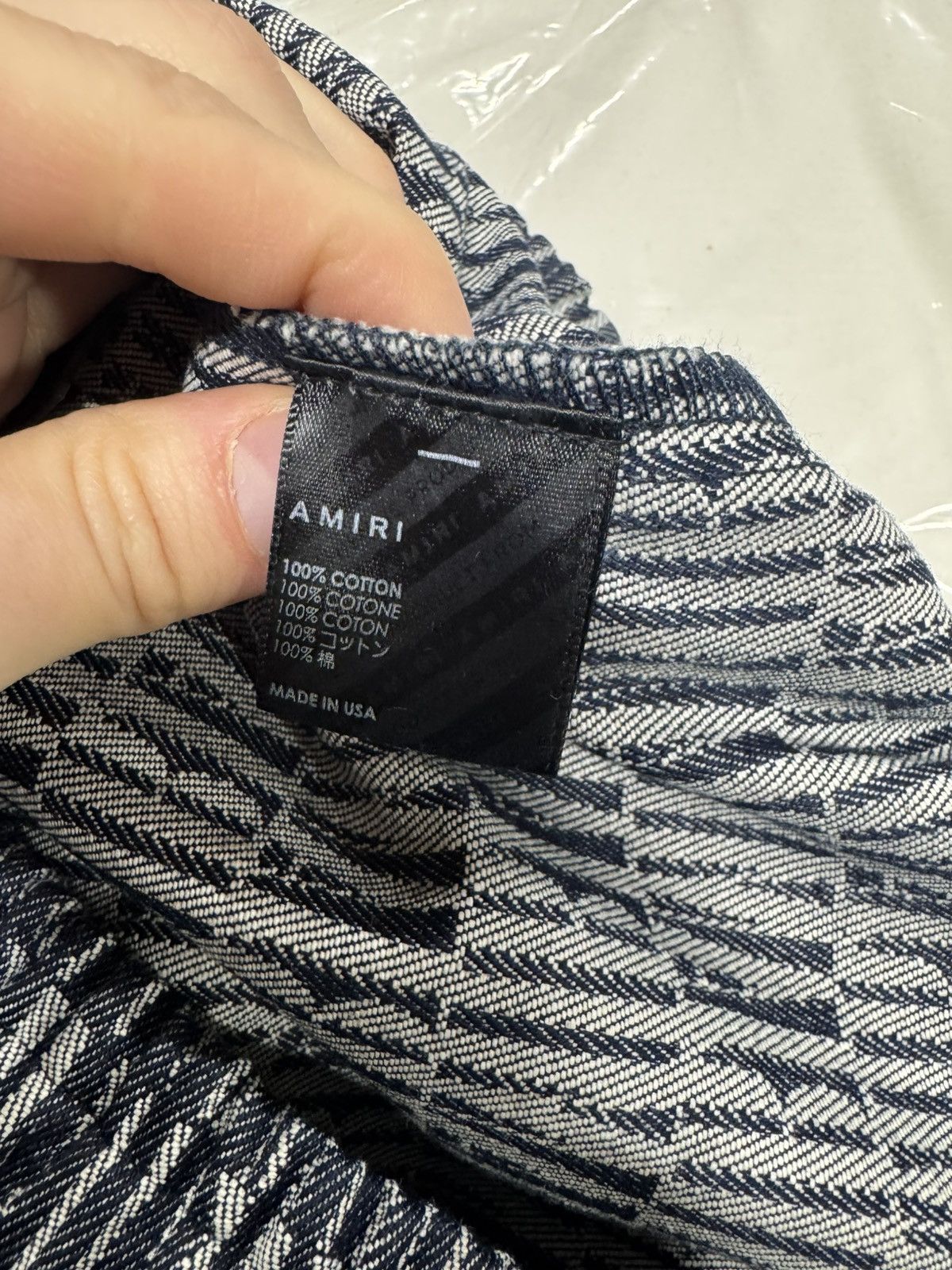 Amiri Amiri MA Jacquard BB Shorts Washed Indigo NEW 1150$ Size US 34 / EU 50 - 6 Thumbnail