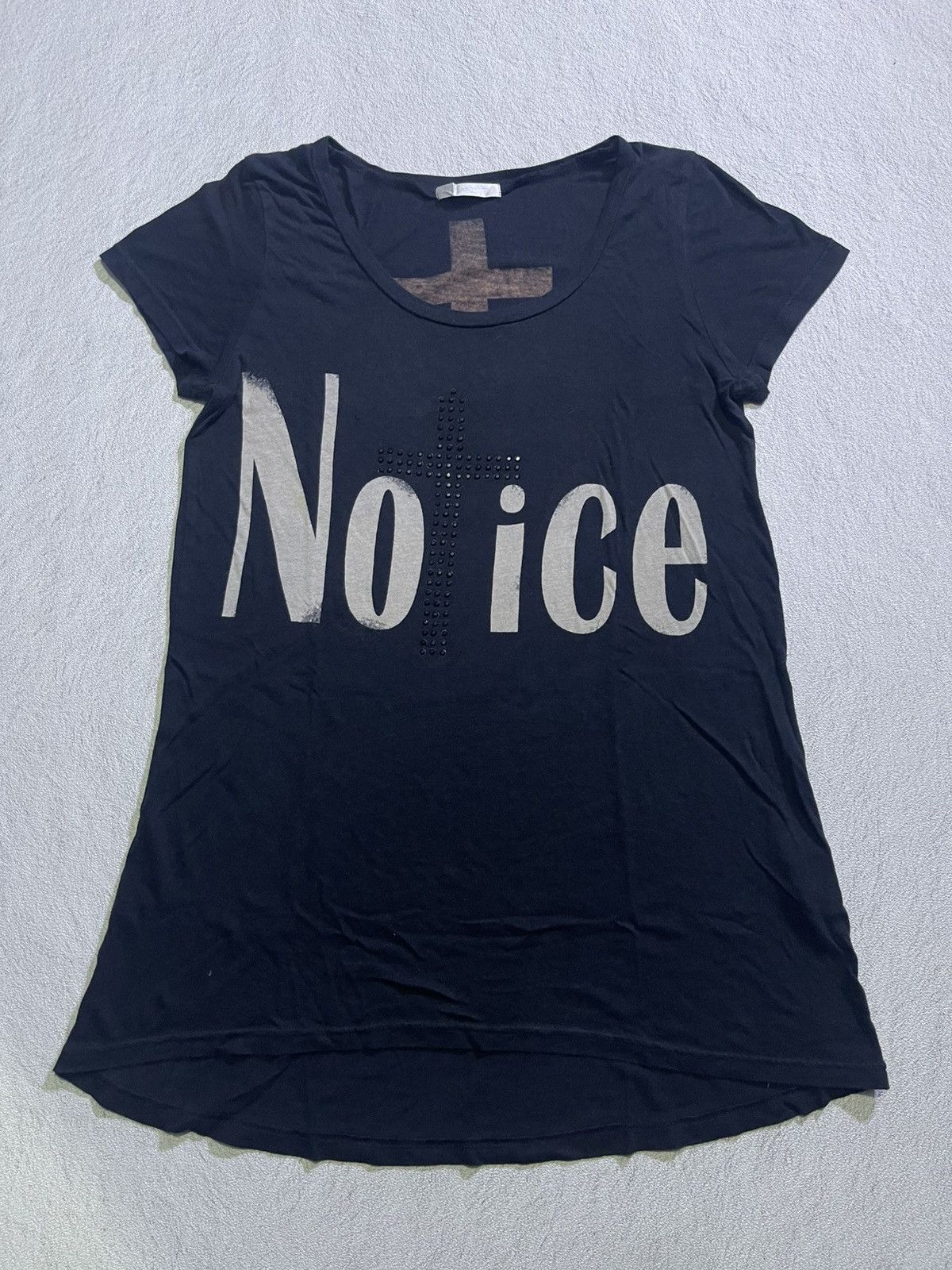 Hysteric Glamour Y2K NO + ICE CROSS STYLE SHORT SLEEVE GLITER T-SHIRT Size M / US 6-8 / IT 42-44 - 1 Thumbnail