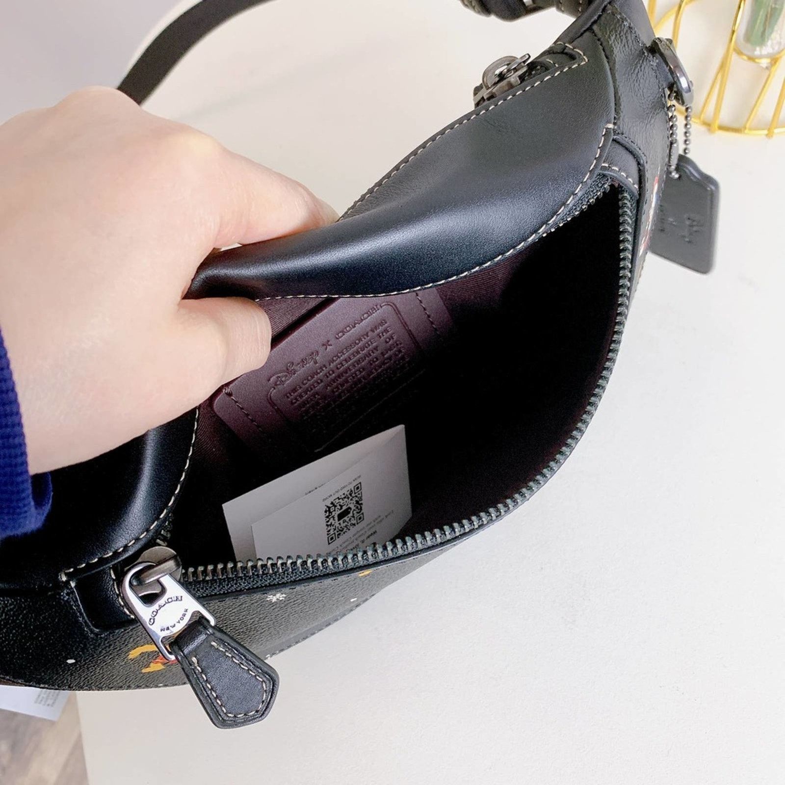 Coach Coach CL964 Disney X Coach Warren Mini Belt Bag IN Black Size ONE SIZE - 7 Thumbnail