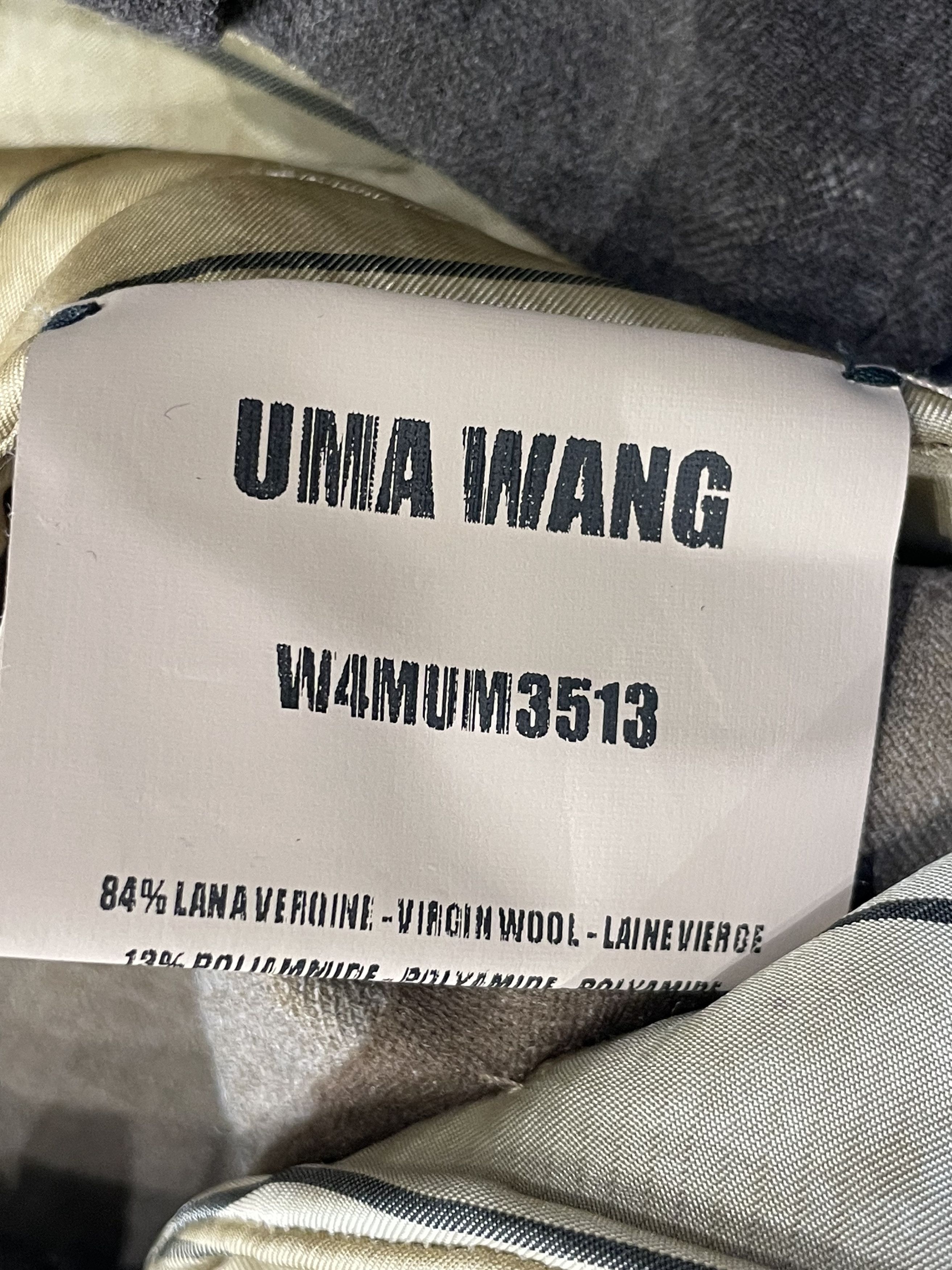 Uma Wang UMA WANG Gray Brown Striped Trousers Size US 31 - 7 Thumbnail