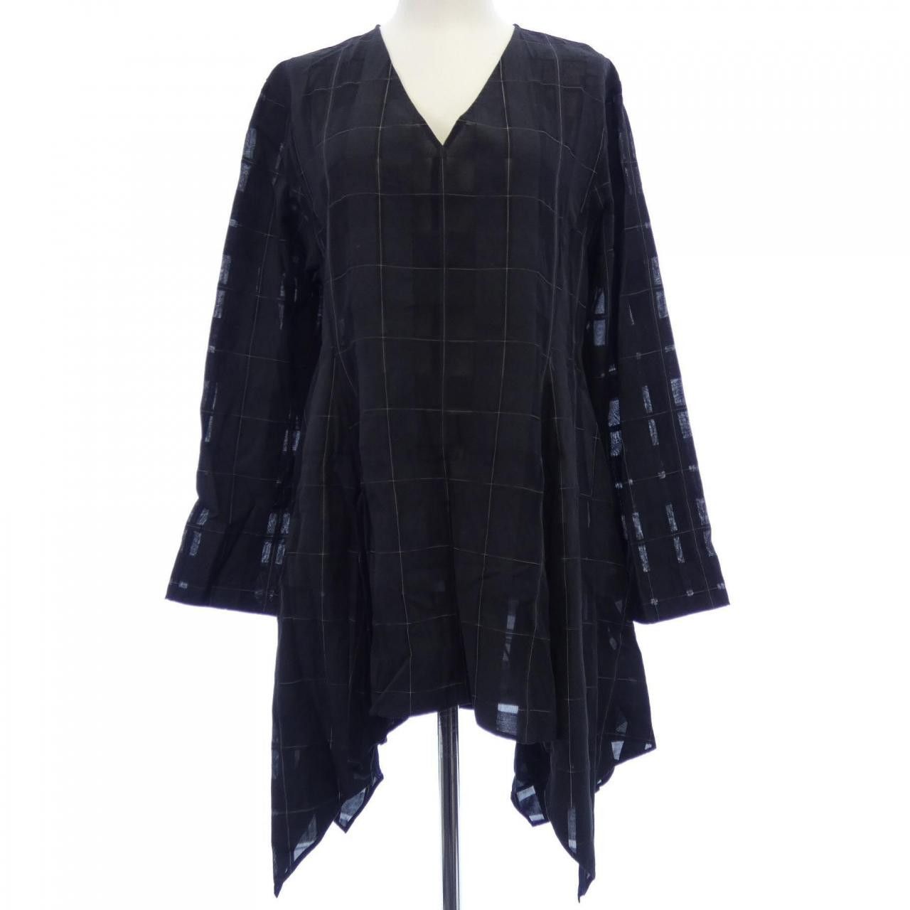 Other Other LE PHIL Check Sheer Top Textile Tops 534-3110204 DUTY FREE for USA Size ONE SIZE - 1 Thumbnail