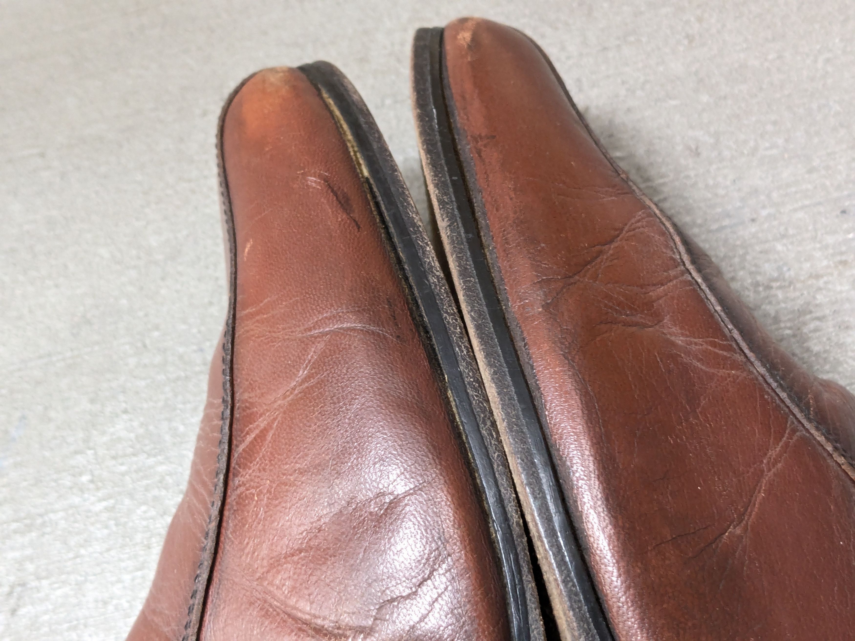 Genuine Leather Vintage Side Zip Boots Brown Leather 10.5 EEE Wide Chelsea Size US 10.5 / EU 43-44 - 4 Thumbnail