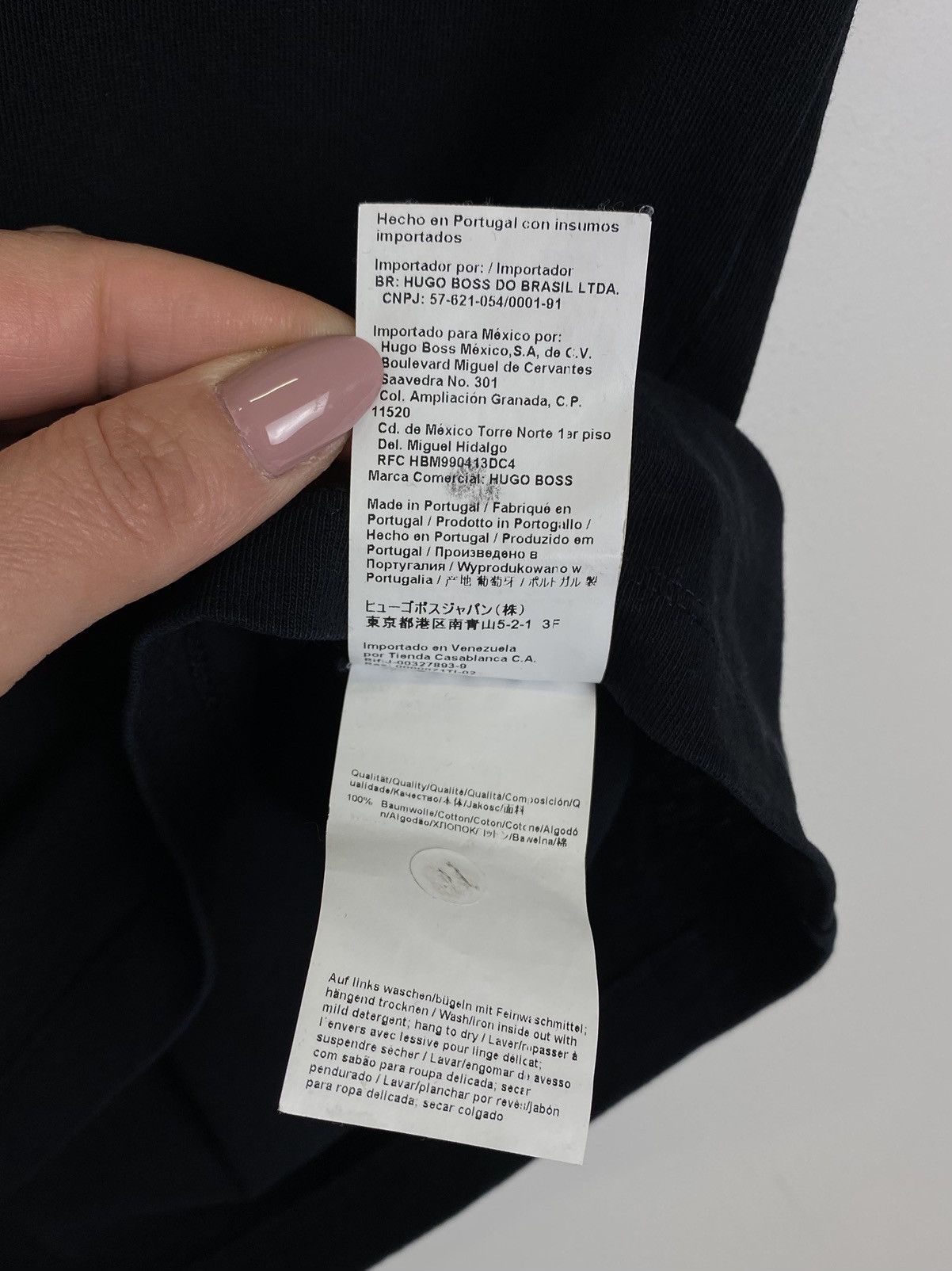 Other Hugo Boss Mens T-Shirt Top Patch Logo Black Size M Designer Size US M / EU 48-50 / 2 - 6 Thumbnail