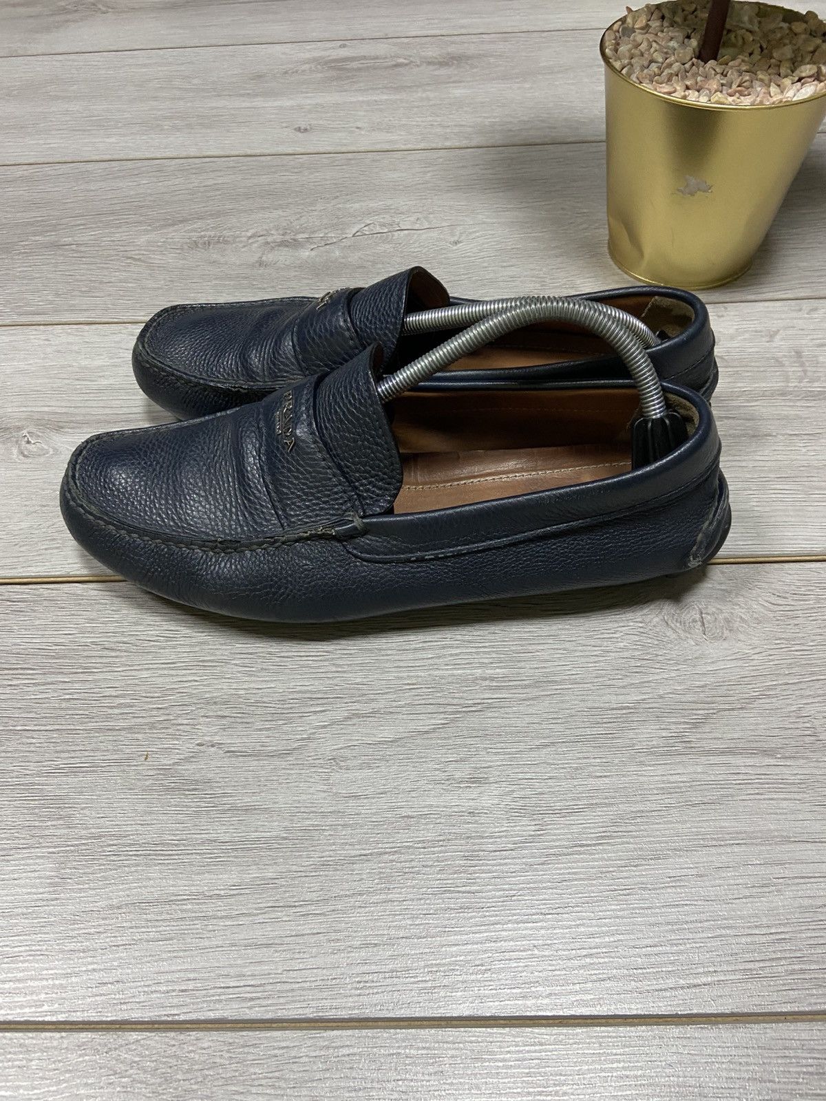 Prada Prada Milano RARE leather vintage sneakers shoes logo Size US 10.5 / EU 43-44 - 5 Thumbnail