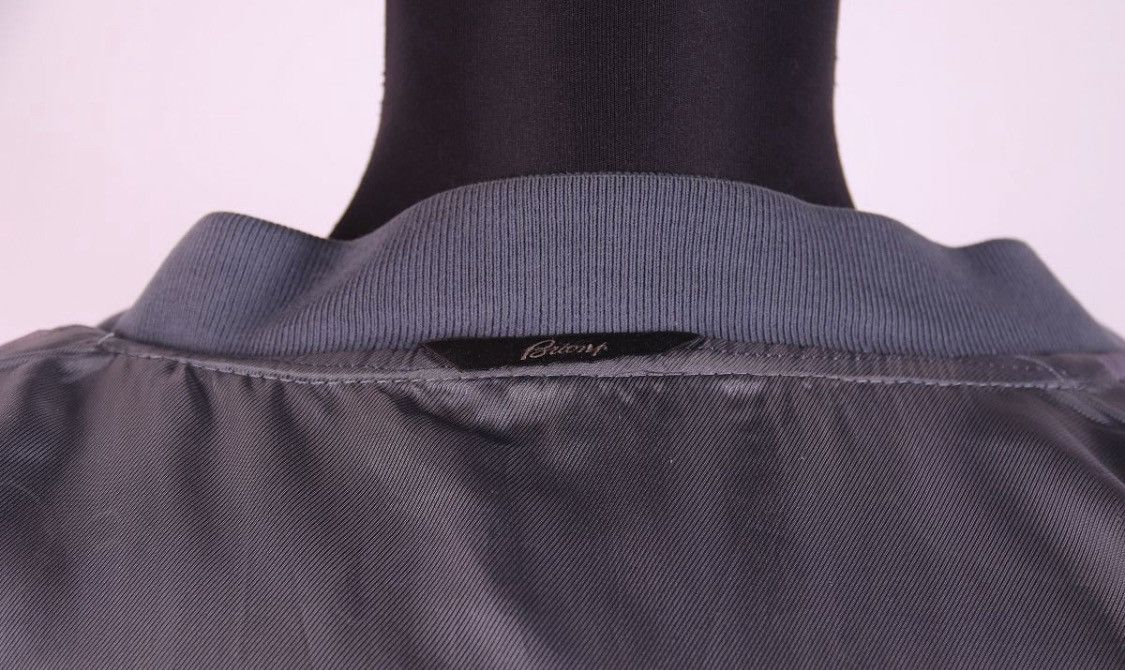Brioni Brioni Silk Leather Detail Bomber Light Jacket Size US XXL / EU 58 / 5 - 3 Thumbnail