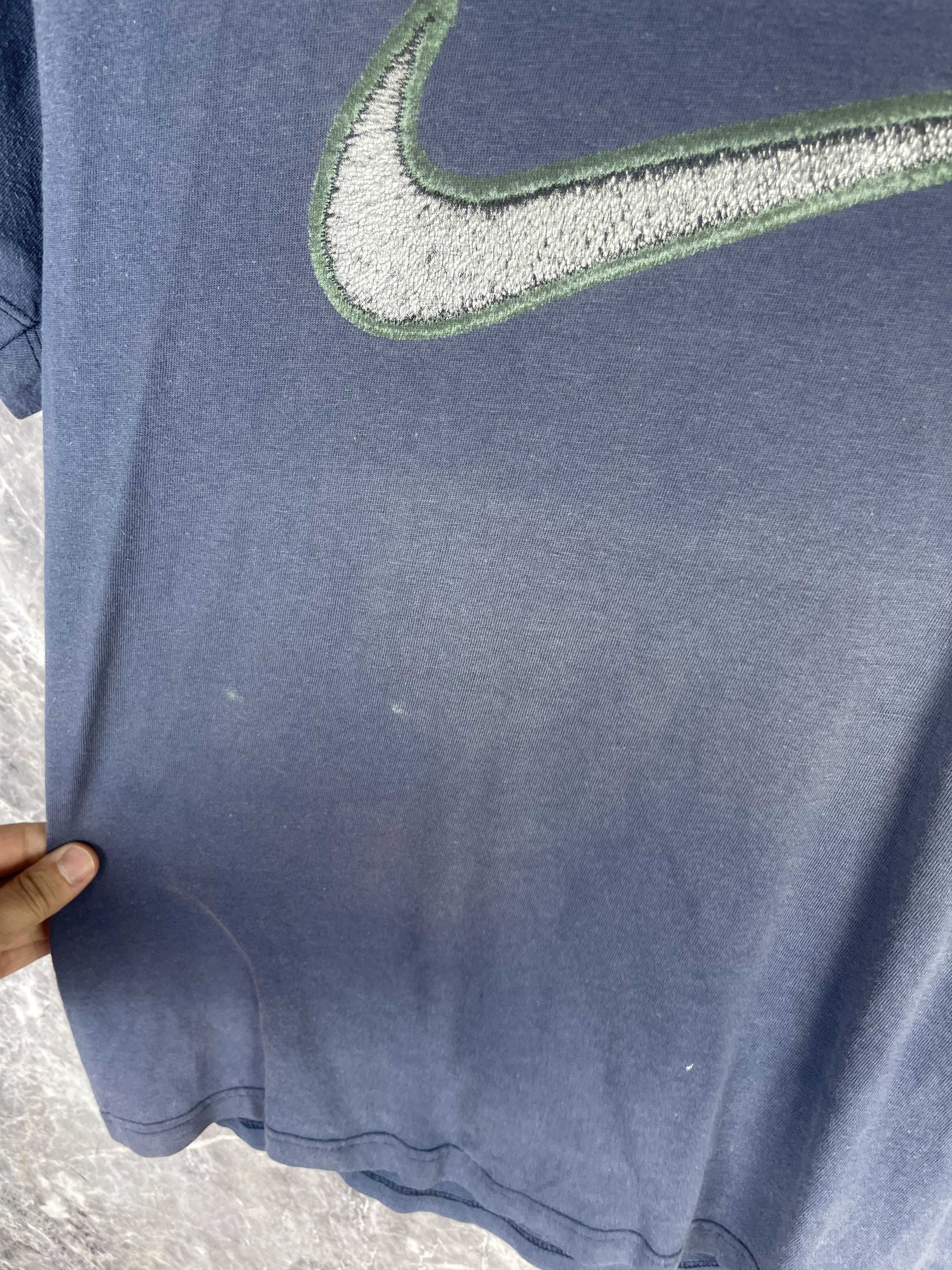 Nike Nike Vintage big logo t-shirt Swoosh 90s Size US S / EU 44-46 / 1 - 7 Thumbnail