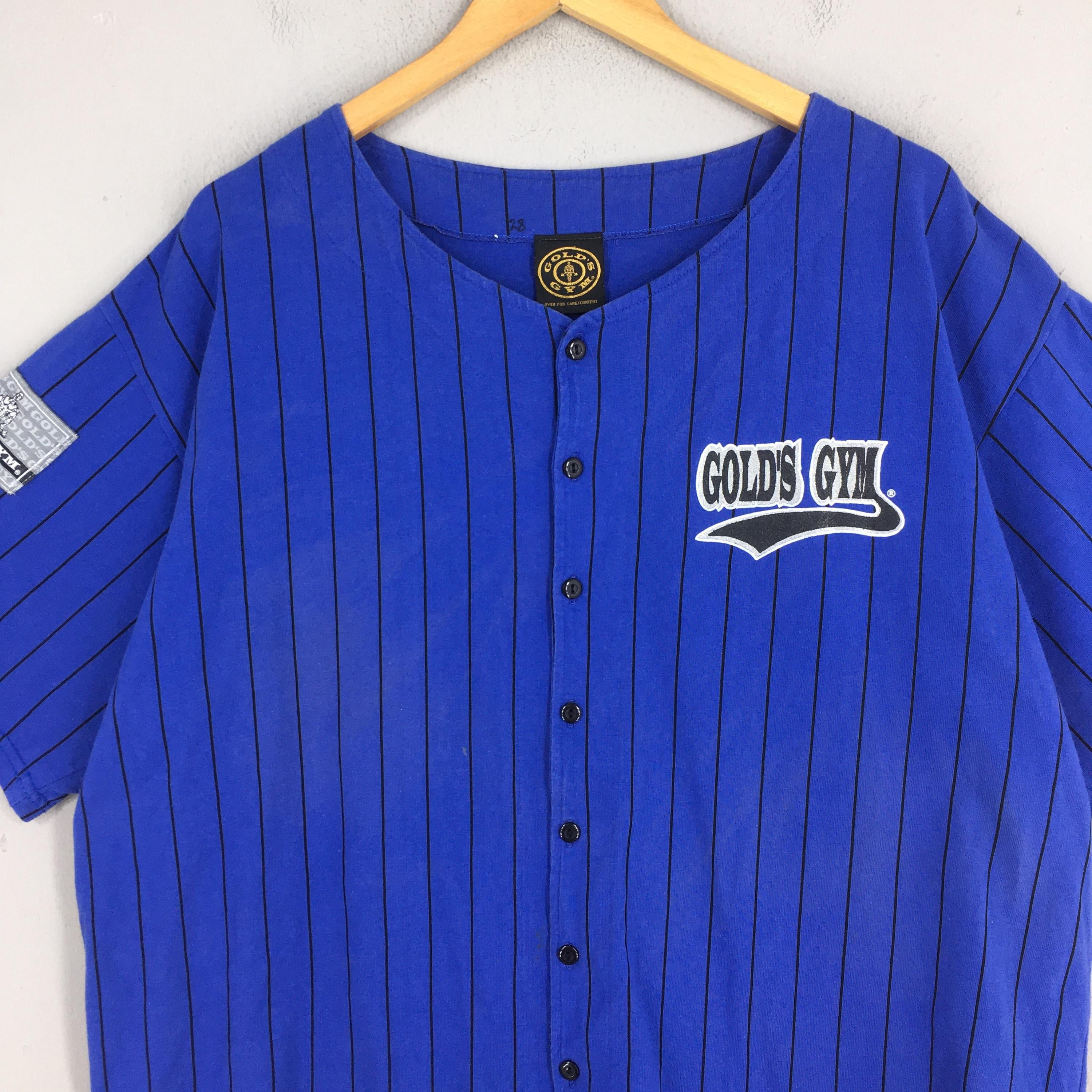 Vintage Vintage 90s Gold's Gym Baseball Shirt Large Size US L / EU 52-54 / 3 - 2 Thumbnail