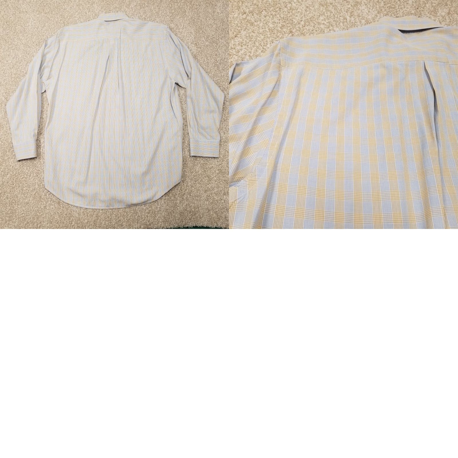 Peter Millar VINTAGE Peter Millar Button-Down Shirt Men L Blue Brown Microcheck Dress Casual FLAW Size US L / EU 52-54 / 3 - 8 Thumbnail