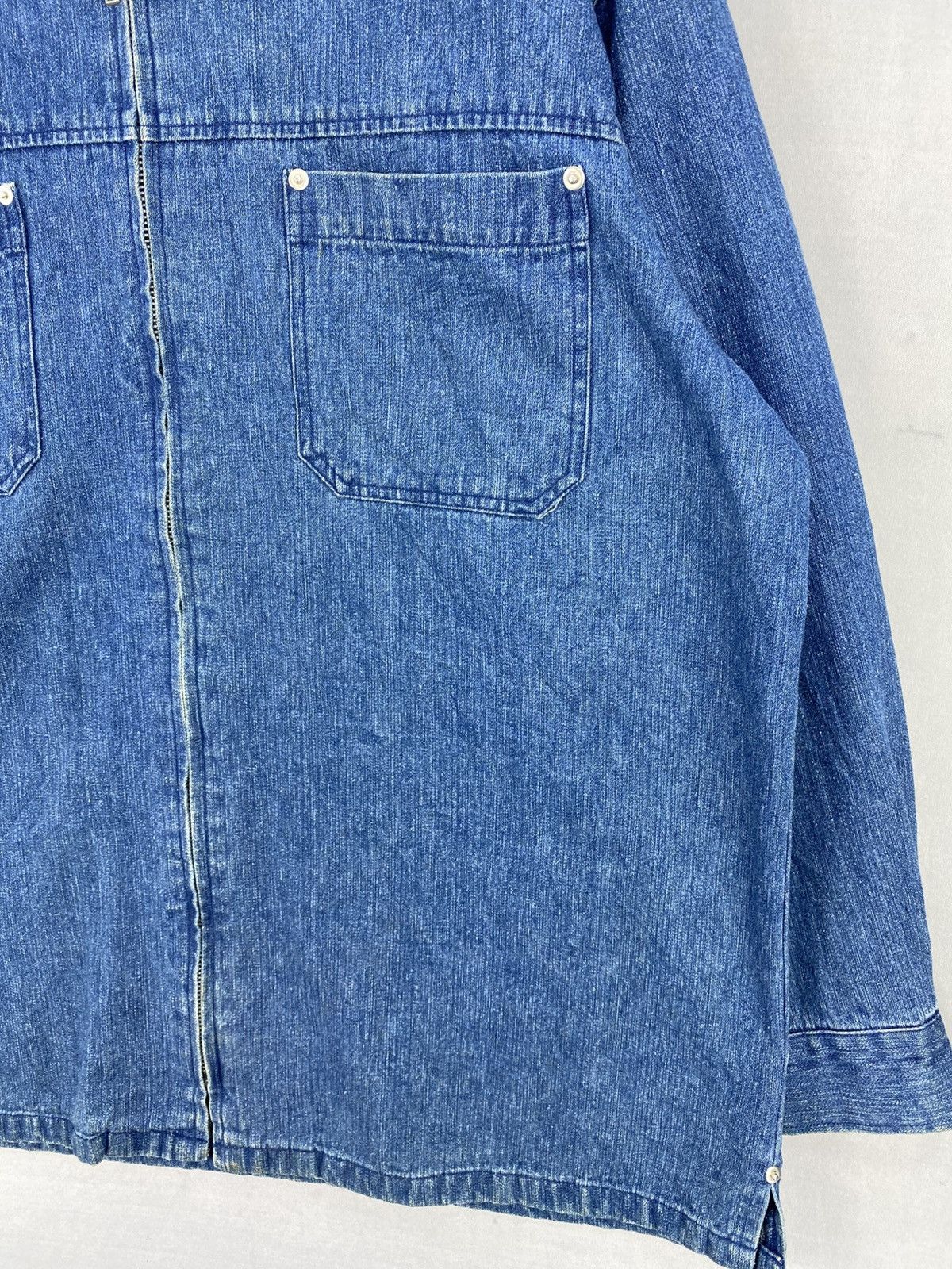 Spalding Spalding Workwear Denim Zipper Jacket Size US XXL / EU 58 / 5 - 3 Thumbnail