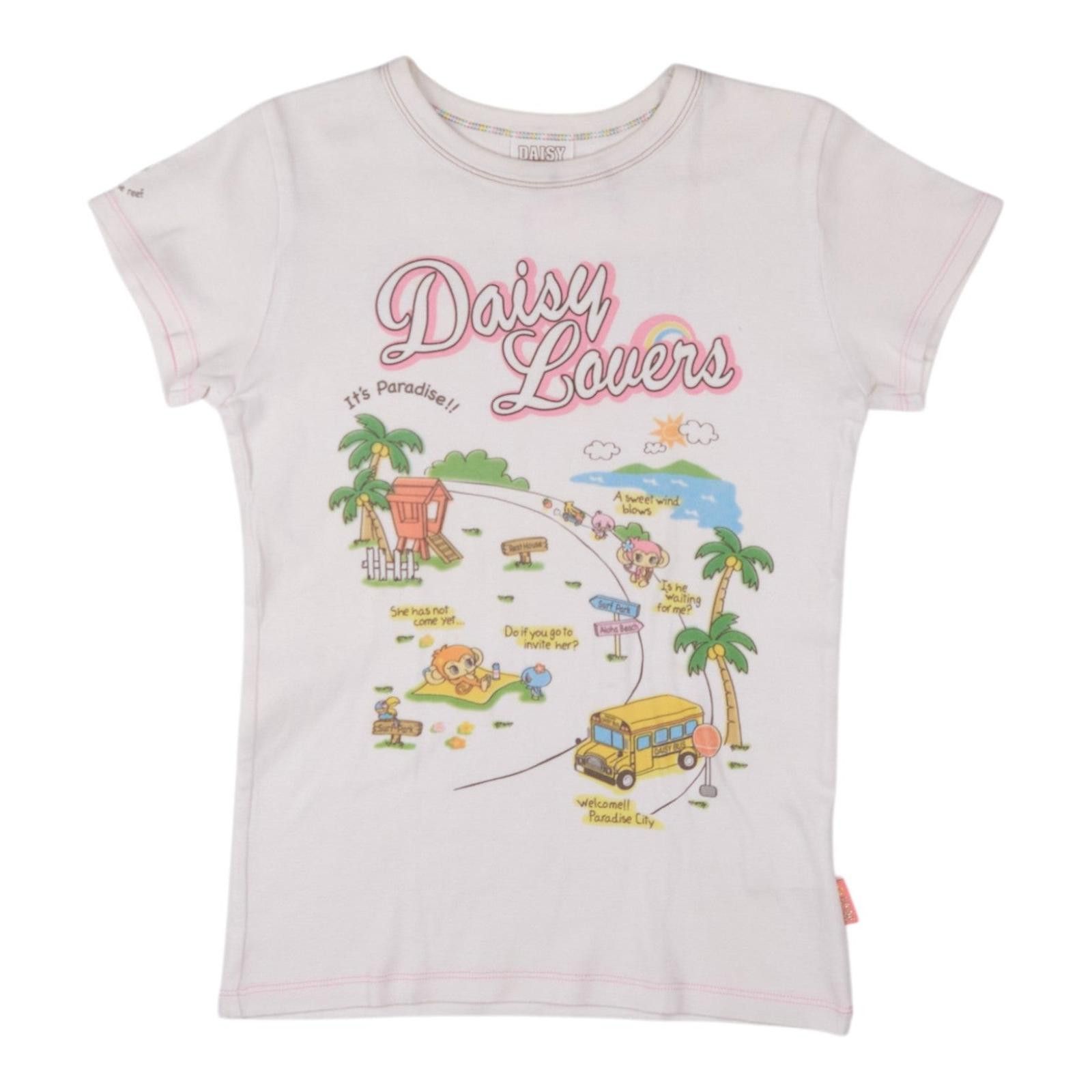 Other Daisy Lovers "Paradise City" White Tee Size S / US 4 / IT 40 - 1 Thumbnail