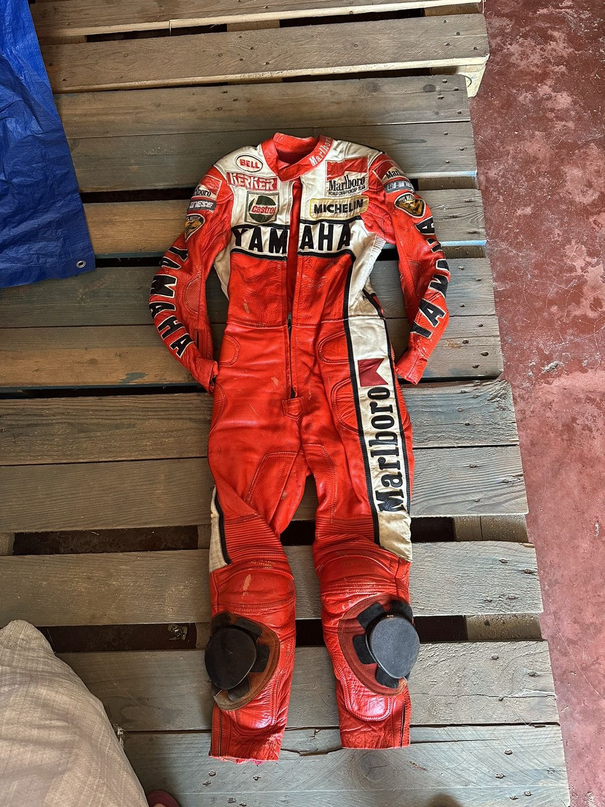 Marlboro × Yamaha Vintage marlboro leather ride jacket | Grailed 