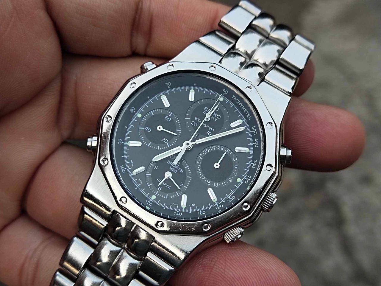 Seiko Seiko Chronograph 7T34-7A10 Royal Oak Style Size ONE SIZE - 5 Thumbnail