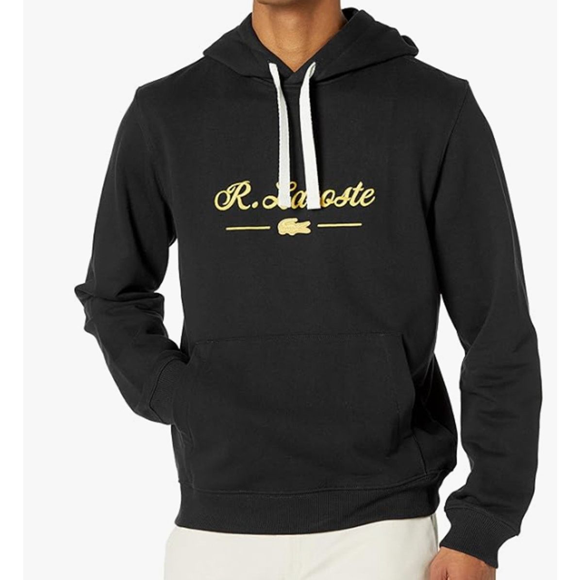 Lacoste Lacoste Men's Long Sleeve Hooded Sweatshirt Black L Size US L / EU 52-54 / 3 - 1 Thumbnail
