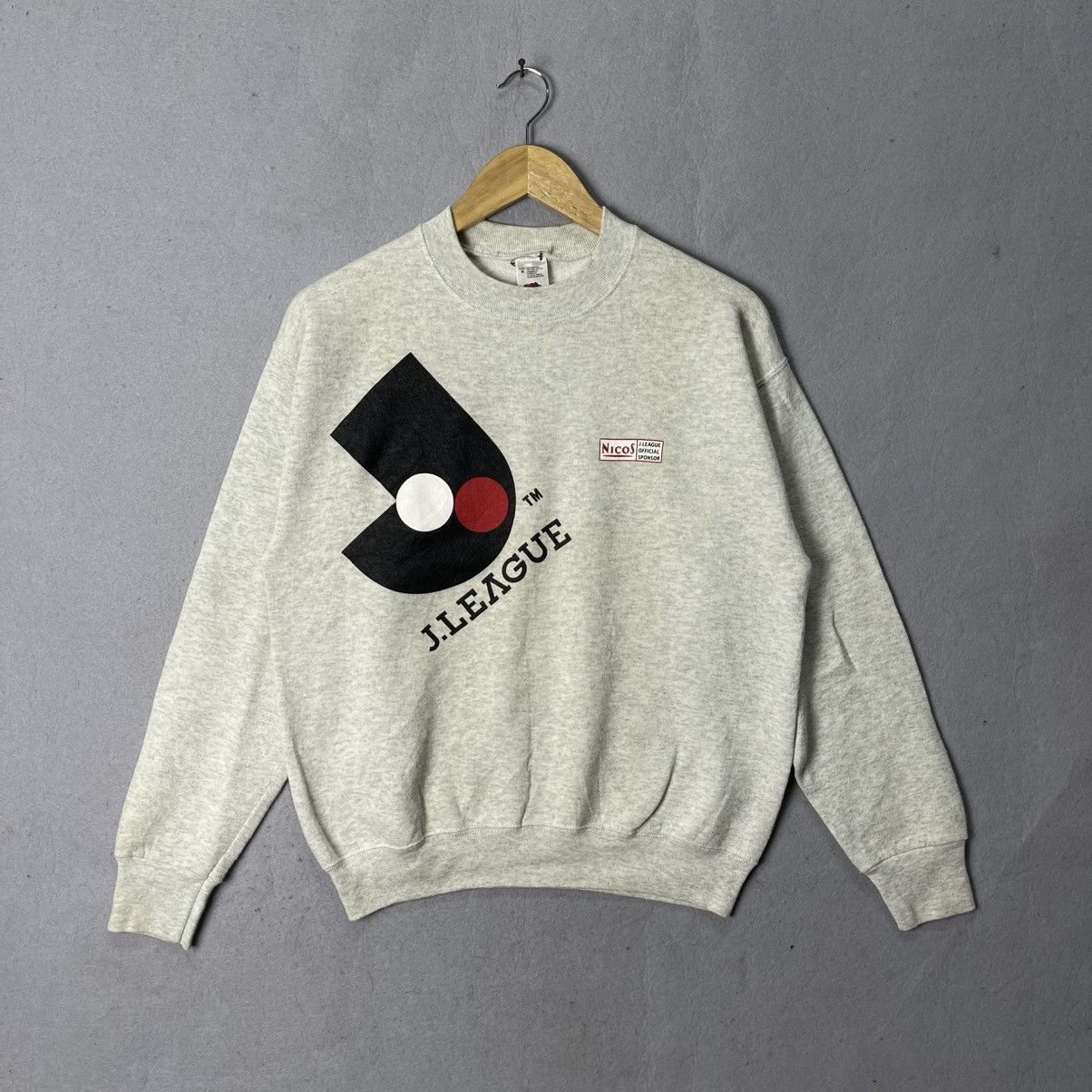 Fruit Of The Loom J.League Official Logo Crewneck Sweatshirt – Heather Grey Size US M / EU 48-50 / 2 - 1 Thumbnail