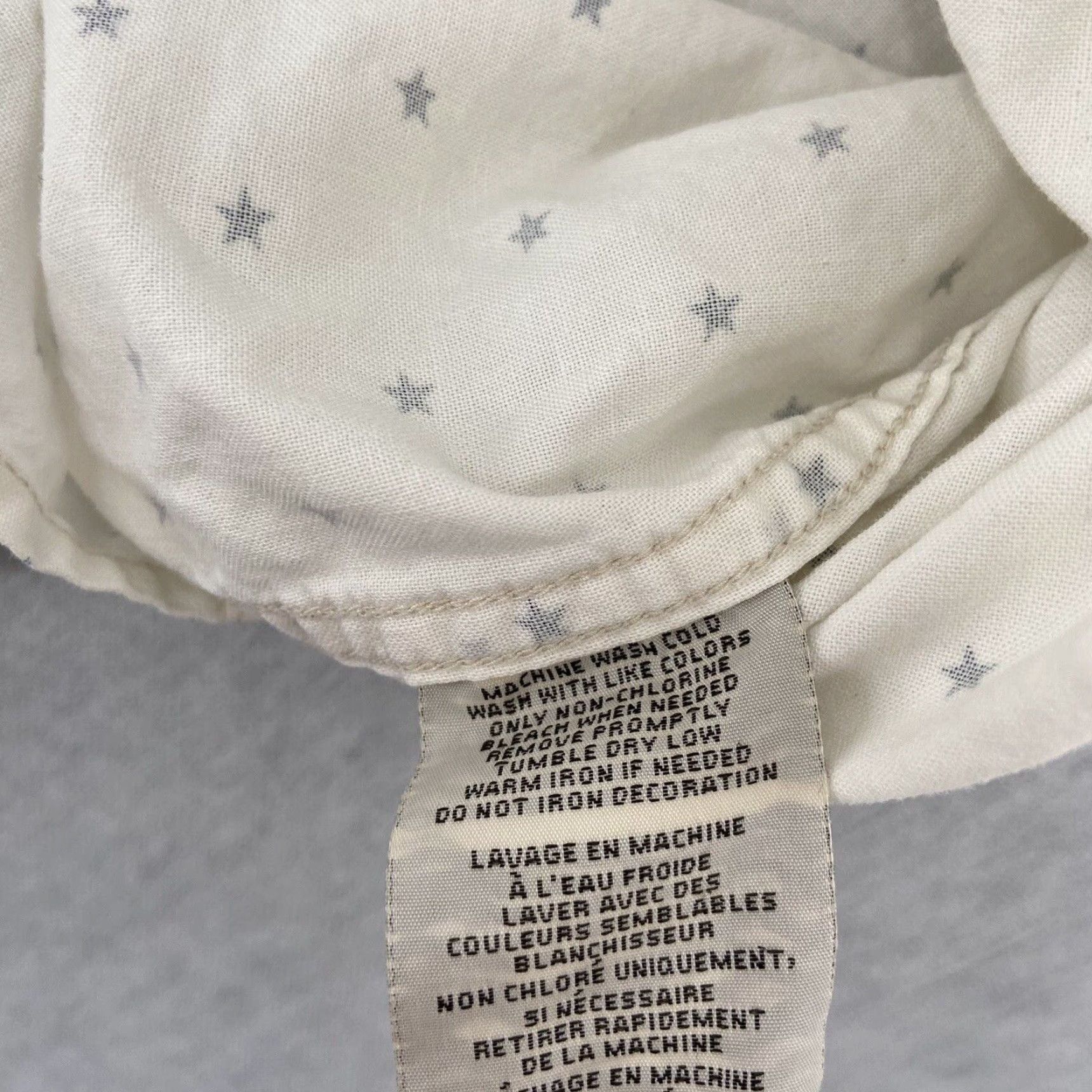 Ralph Lauren VINTAGE Denim & Supply Ralph Lauren Shirt Adult Extra Large White Star Button Short Sleeve Shirt XL White Stars Mens Size US XL / EU 56 / 4 - 7 Thumbnail