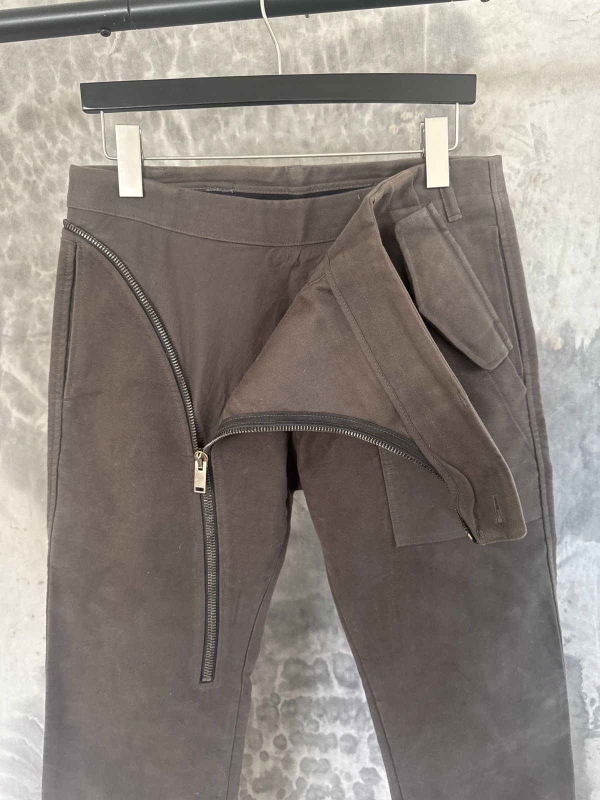 Rick Owens DOUBLE LAYER MOLESKIN AIRCUT Size US 30 / EU 46 - 1 Thumbnail